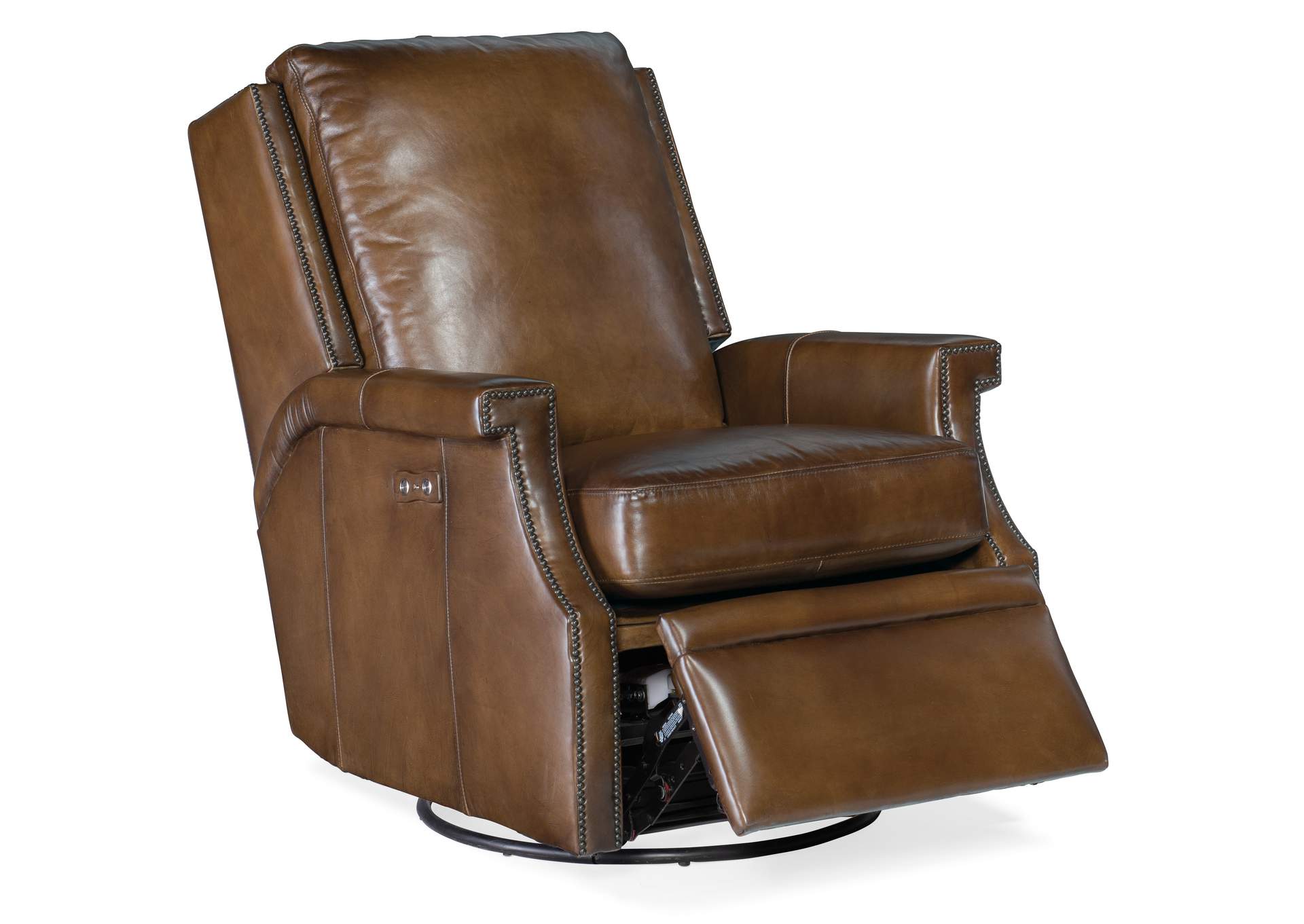 Collin Power Swivel Glider Recliner,Hooker Furniture