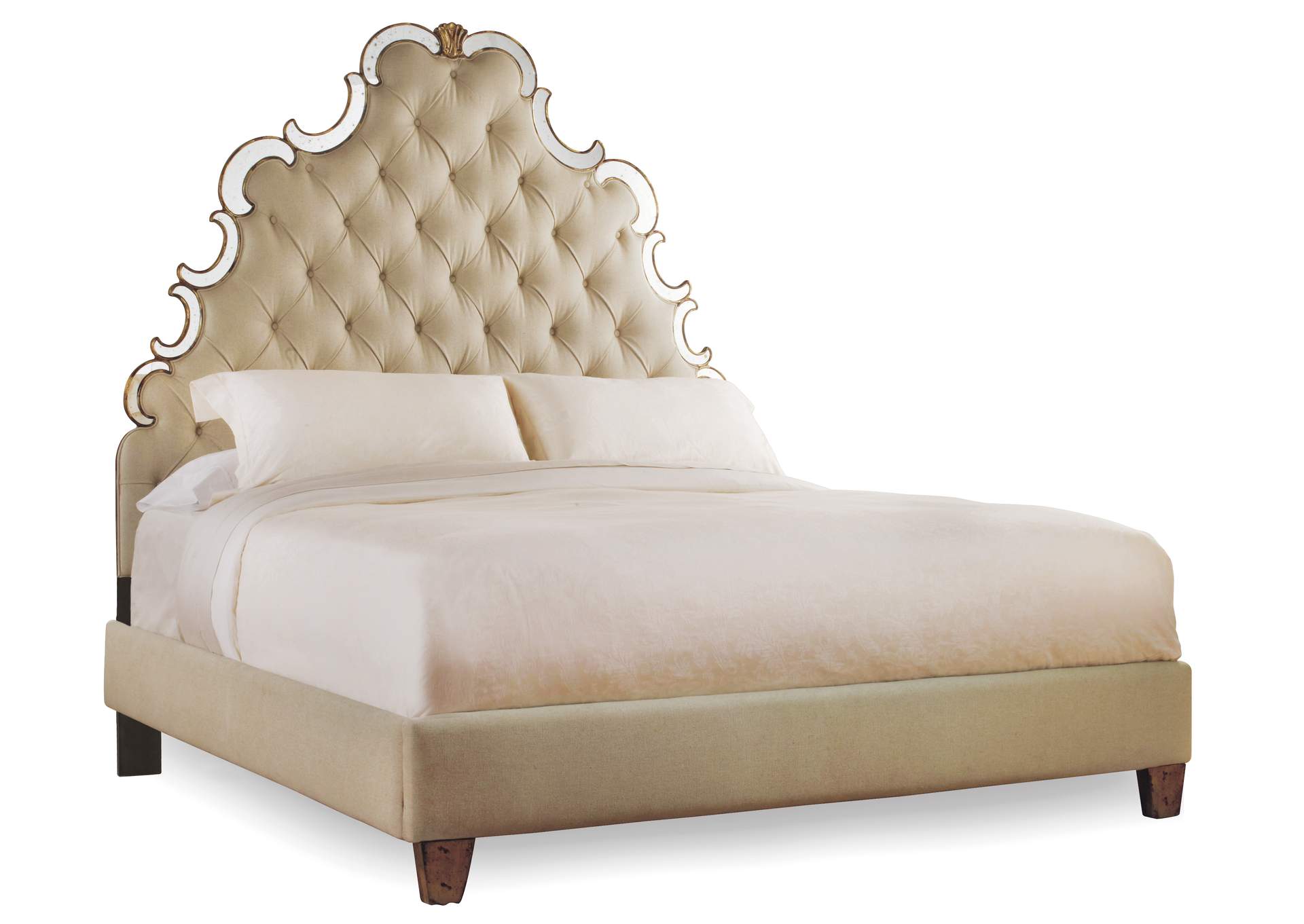 Sanctuary Queen Tufted Bed - Bling,Hooker Furniture