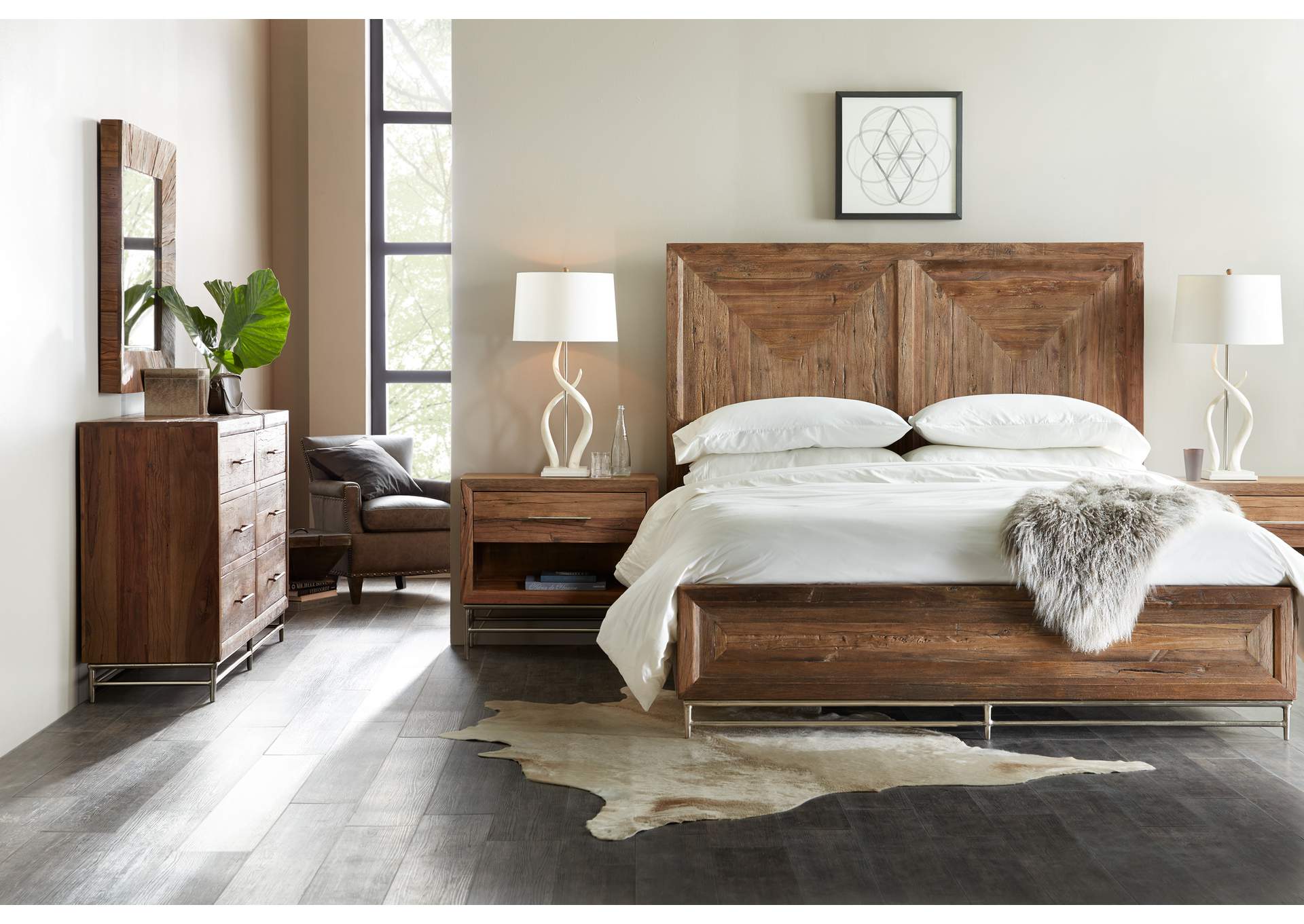 L'Usine King Panel Bed,Hooker Furniture