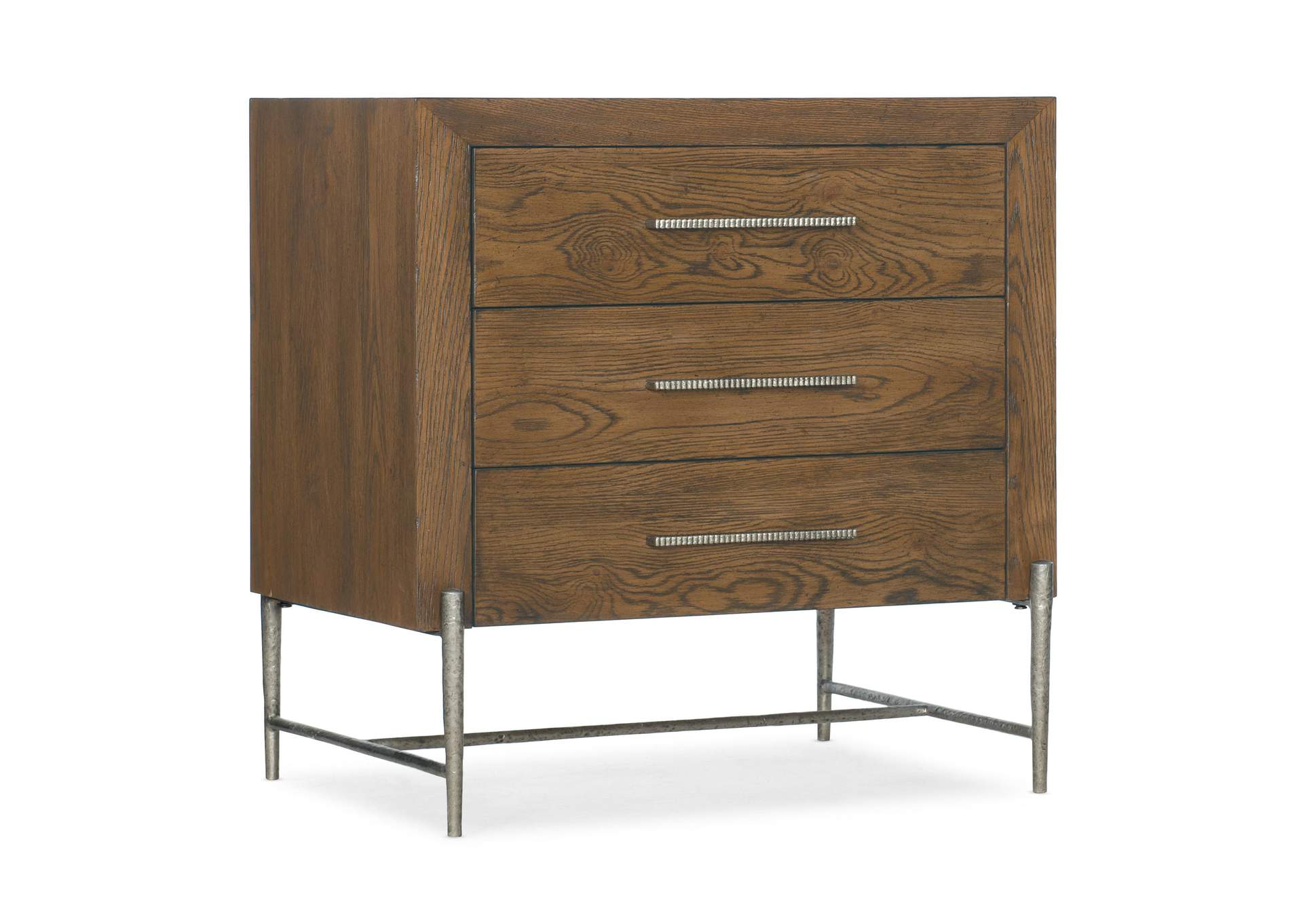 Chapman Three - Drawer Nightstand,Hooker Furniture