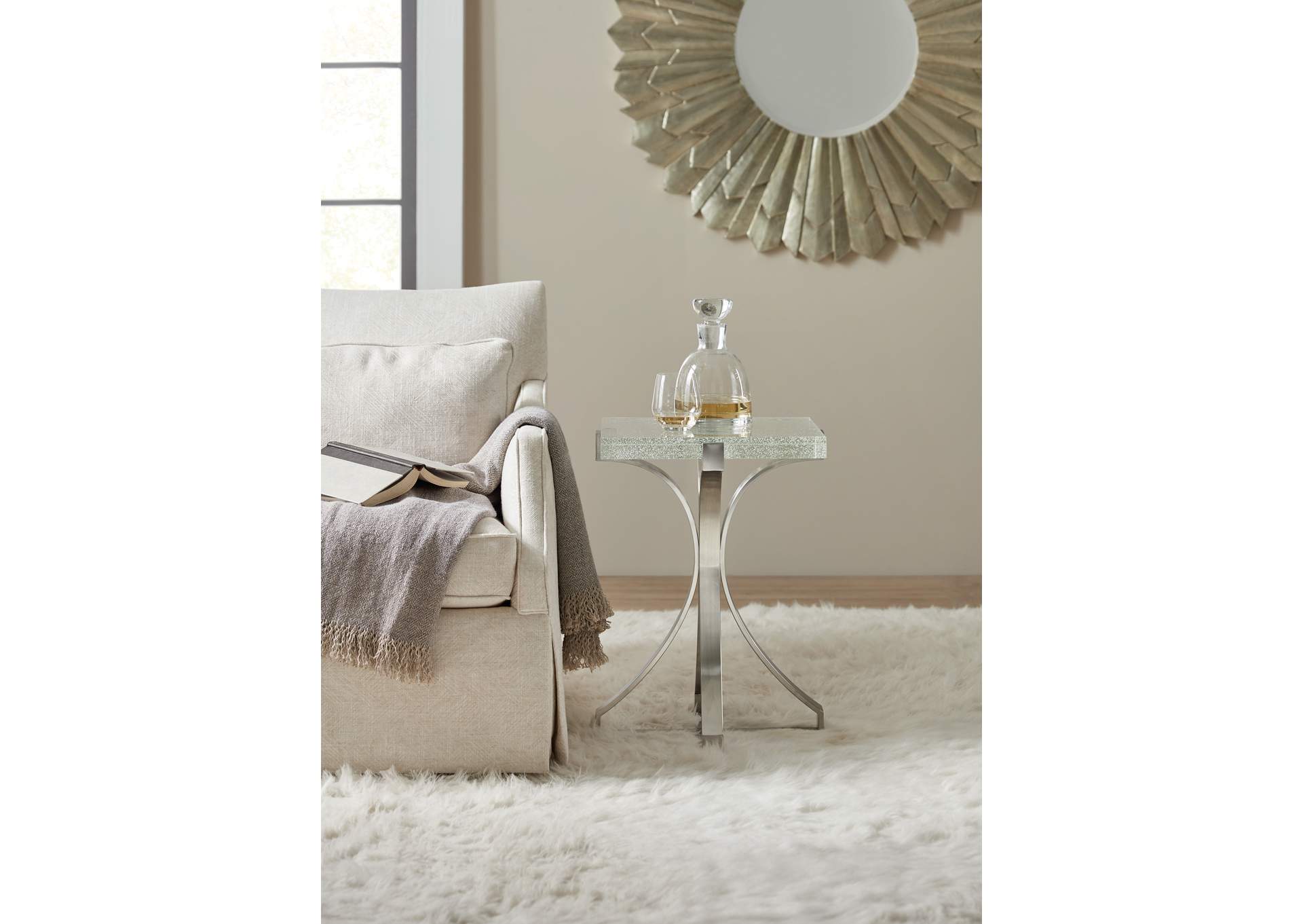 Bubble Glass Accent Table,Hooker Furniture