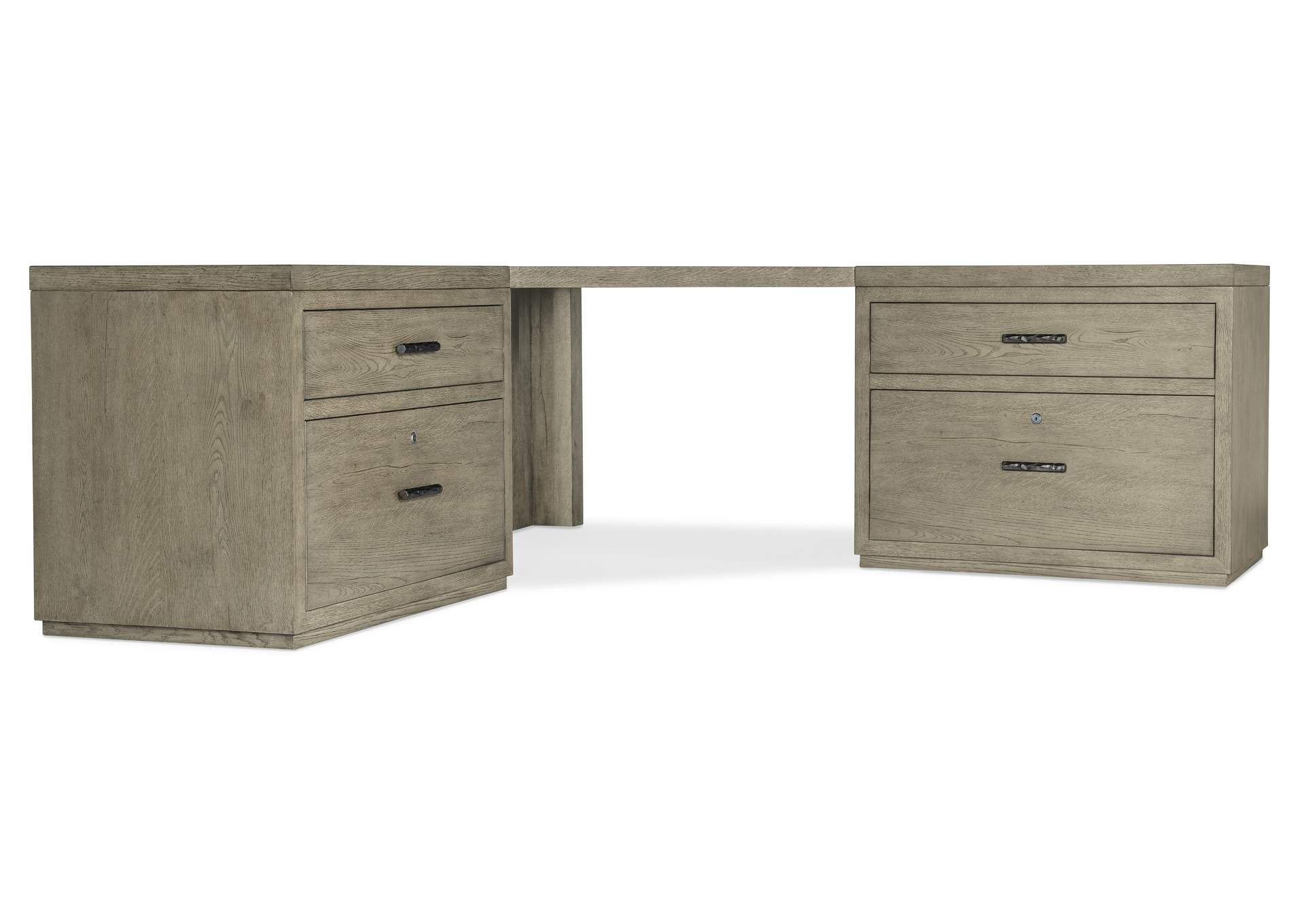 Linville Falls Corner Desk With Two Lateral Files,Hooker Furniture