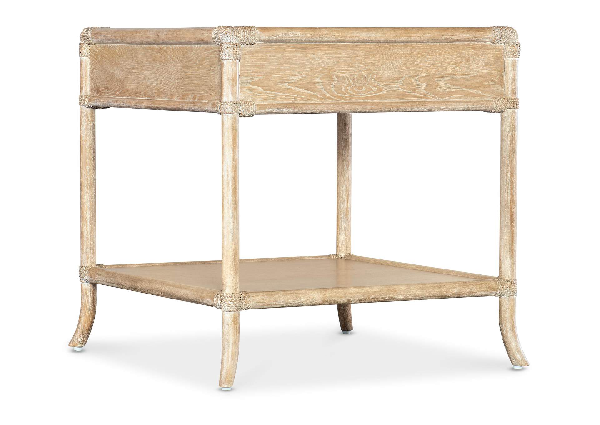 Retreat Pole Rattan End Table,Hooker Furniture