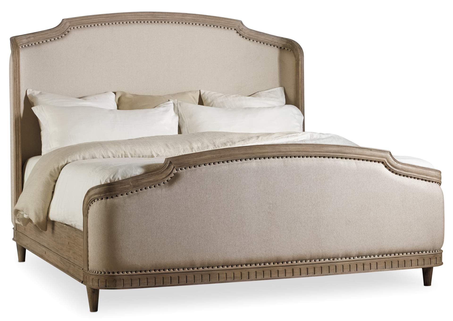 Corsica King Upholstery Shelter Bed,Hooker Furniture