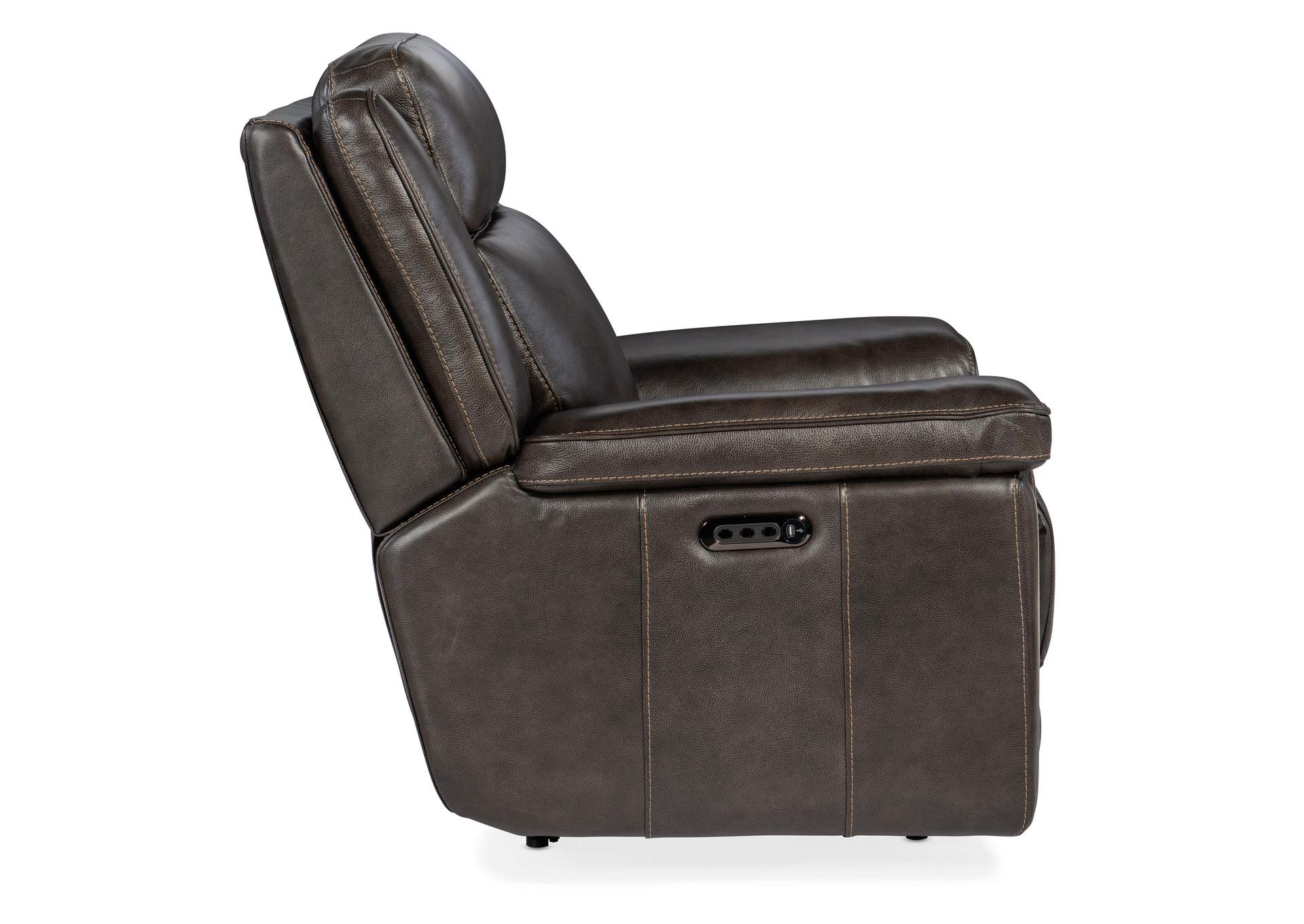 Montel Lay Flat Power Recliner With Power Headrest & Lumbar,Hooker Furniture
