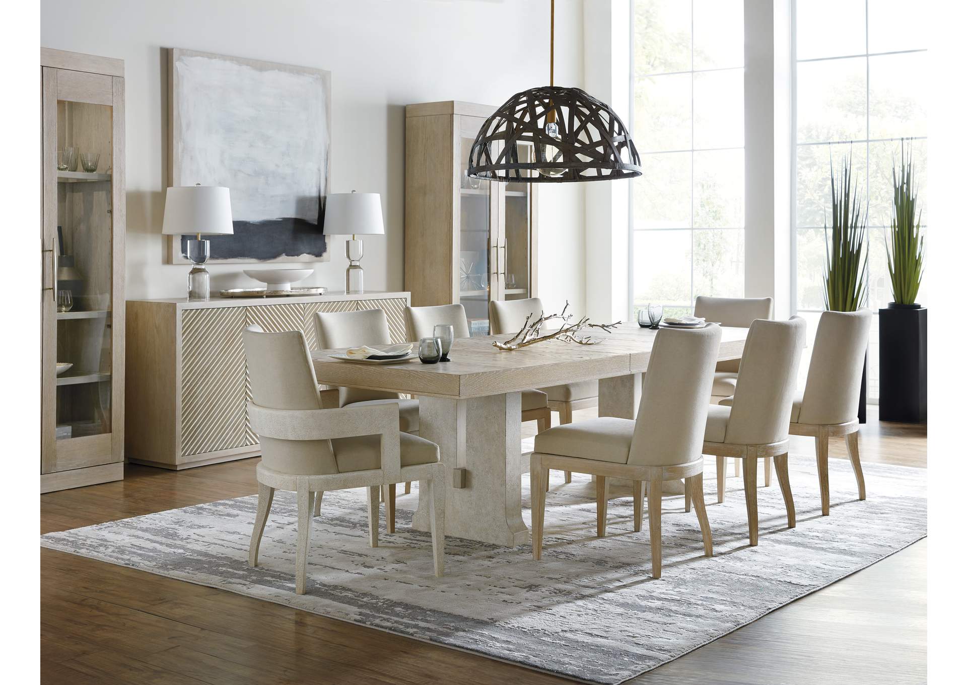 Cascade Rectangle Dining Table W - 1 - 22In Leaf,Hooker Furniture