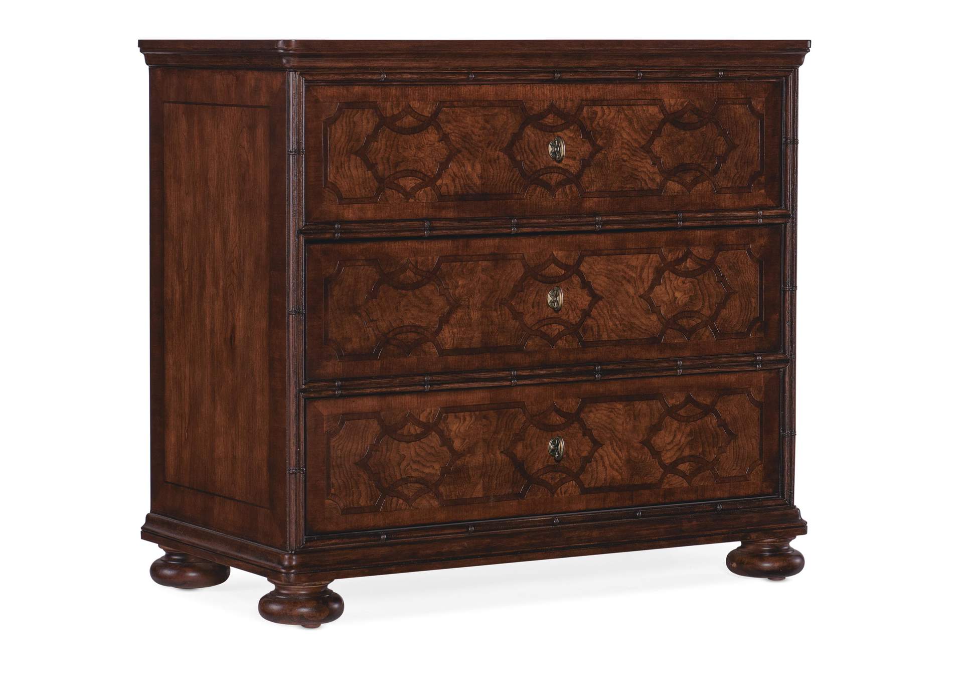 Charleston Three - Drawer Nightstand,Hooker Furniture