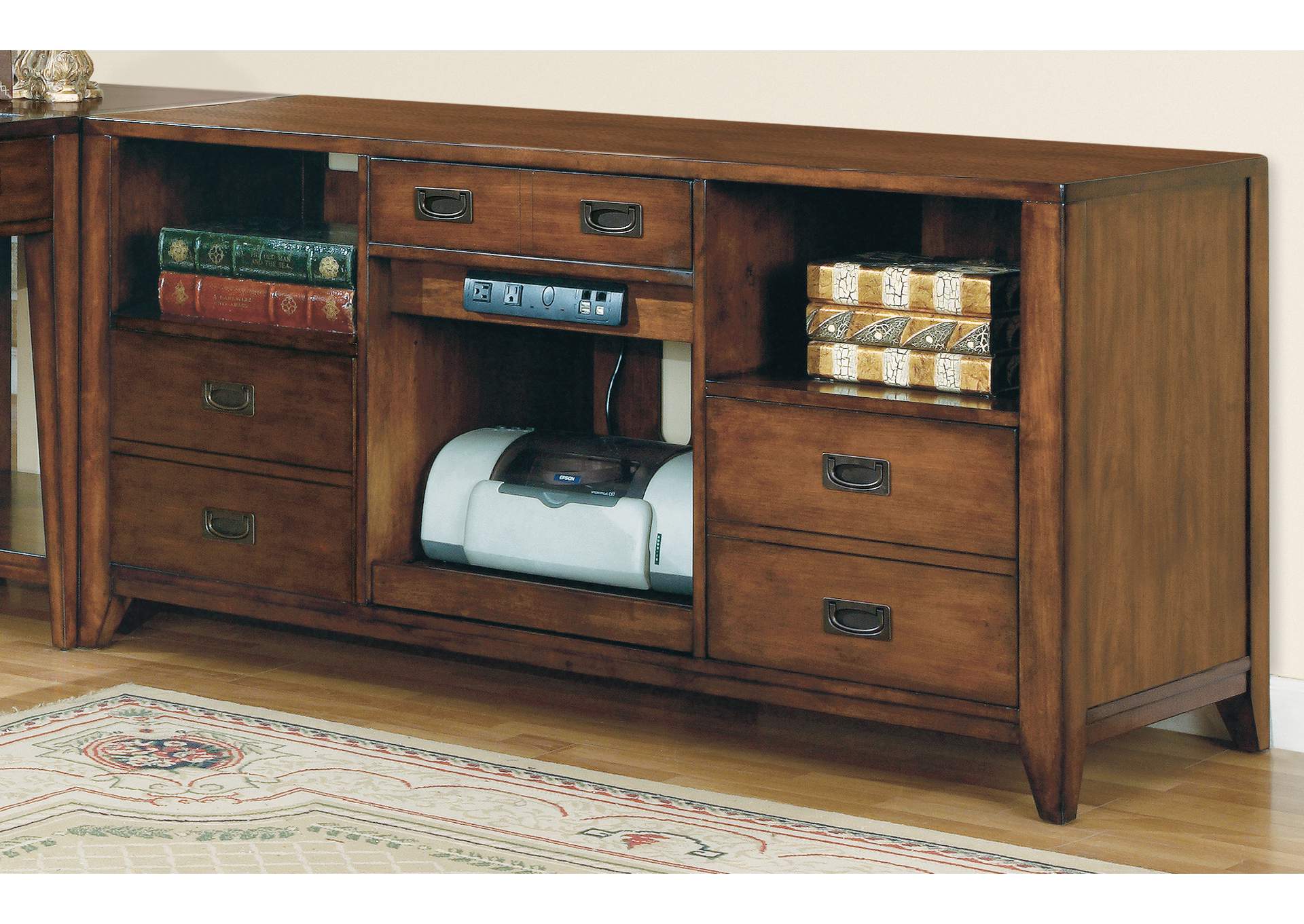 Danforth Open Credenza,Hooker Furniture