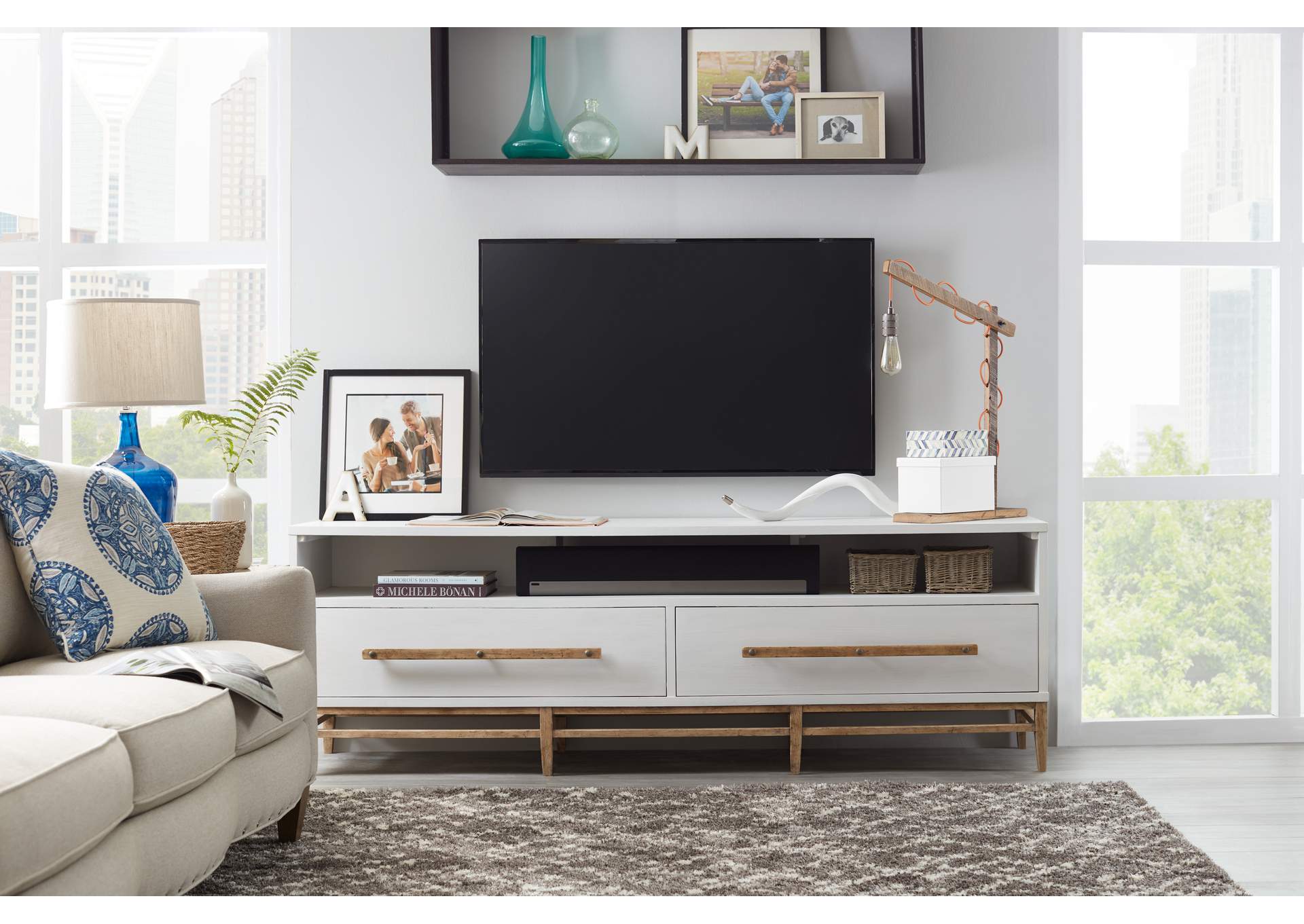 Urban Elevation Low Entertainment Console,Hooker Furniture