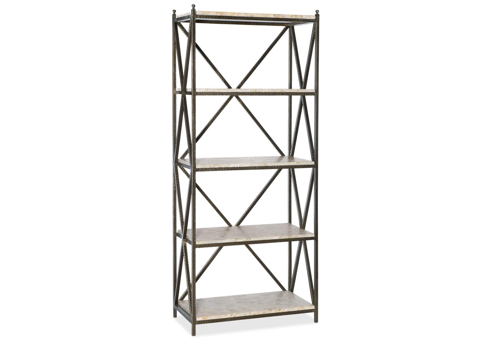 Commerce & Market Metal-Stone Etagere,Hooker Furniture