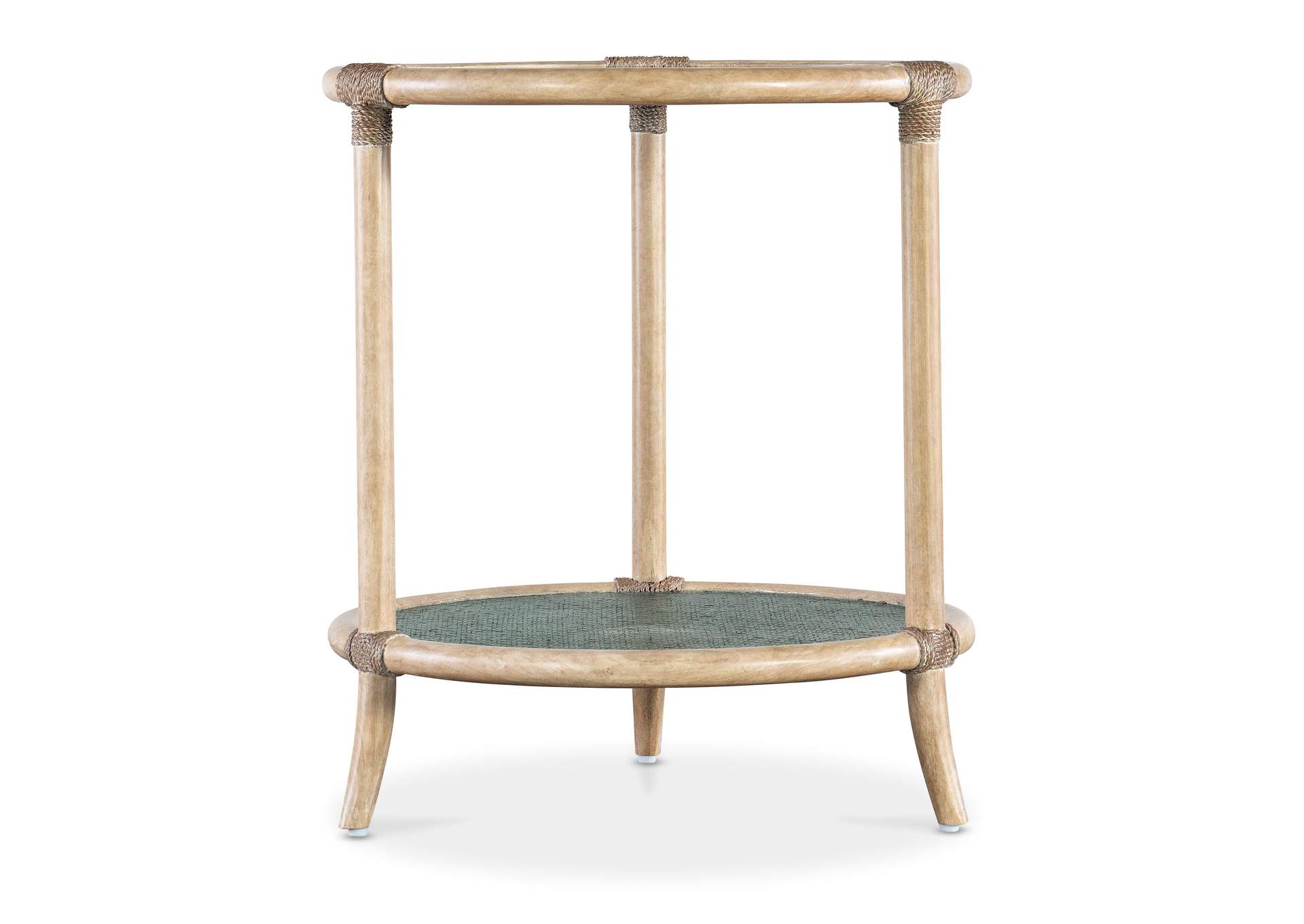 Retreat Raffia End Table,Hooker Furniture