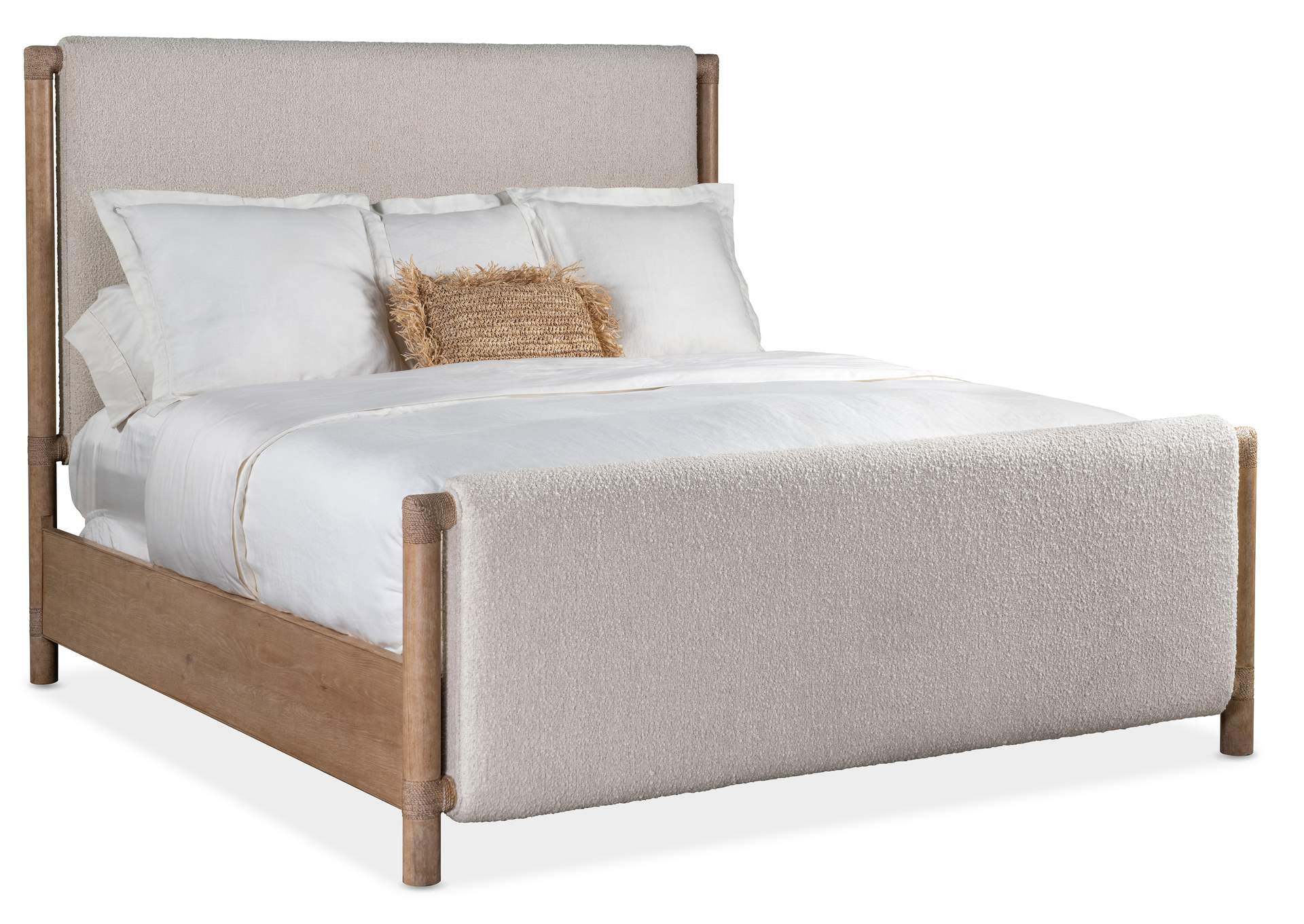 Retreat Queen Upholstered Panel Bed,Hooker Furniture