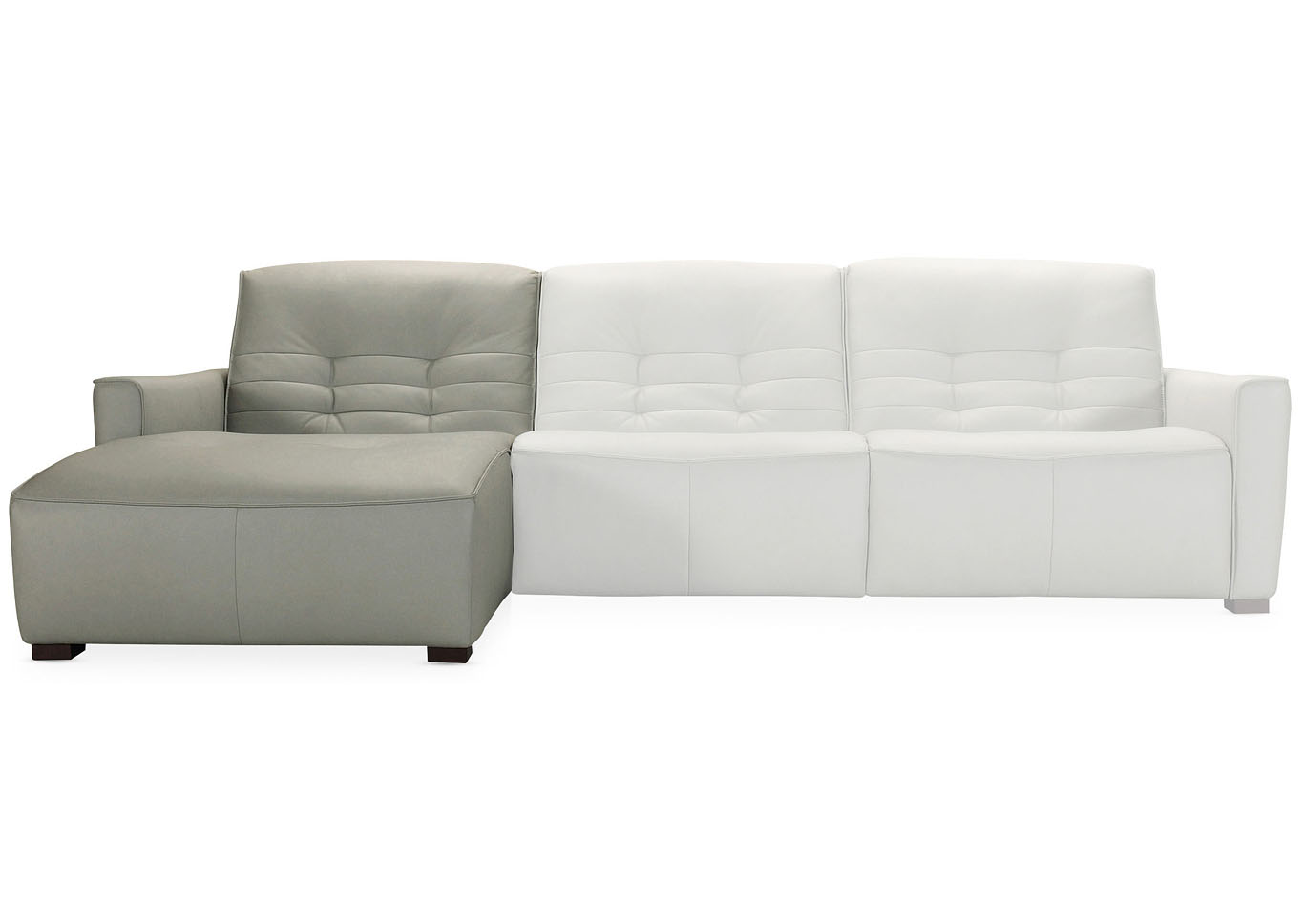 MS Lemon Grass Reaux Power Motion Sofa w/ LAF Chaise w/2 Power Recline,Hooker Furniture