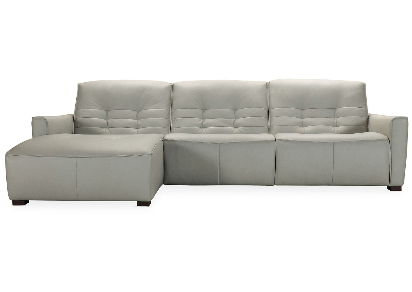 MS Lemon Grass Reaux Power Motion Sofa w/ LAF Chaise w/2 Power Recline,Hooker Furniture