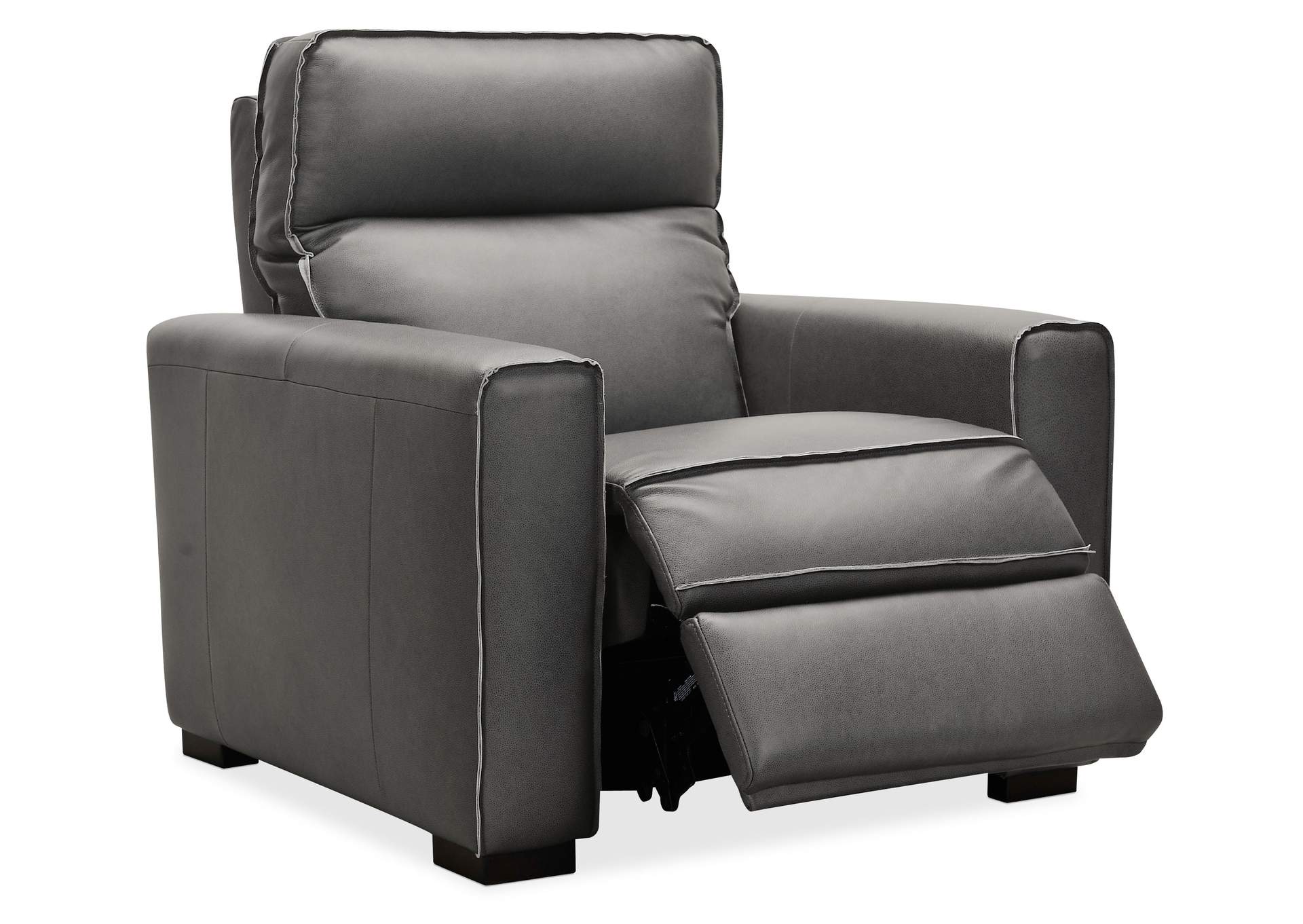 Braeburn Leather Recliner W - Power Headrest,Hooker Furniture