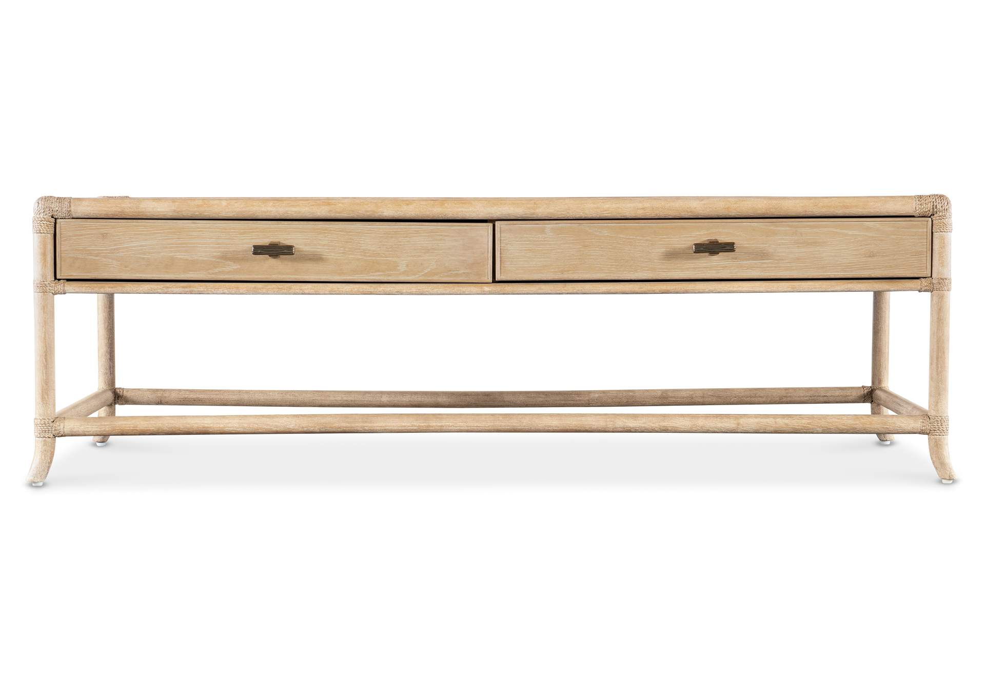 Retreat Pole Rattan Cocktail Table,Hooker Furniture