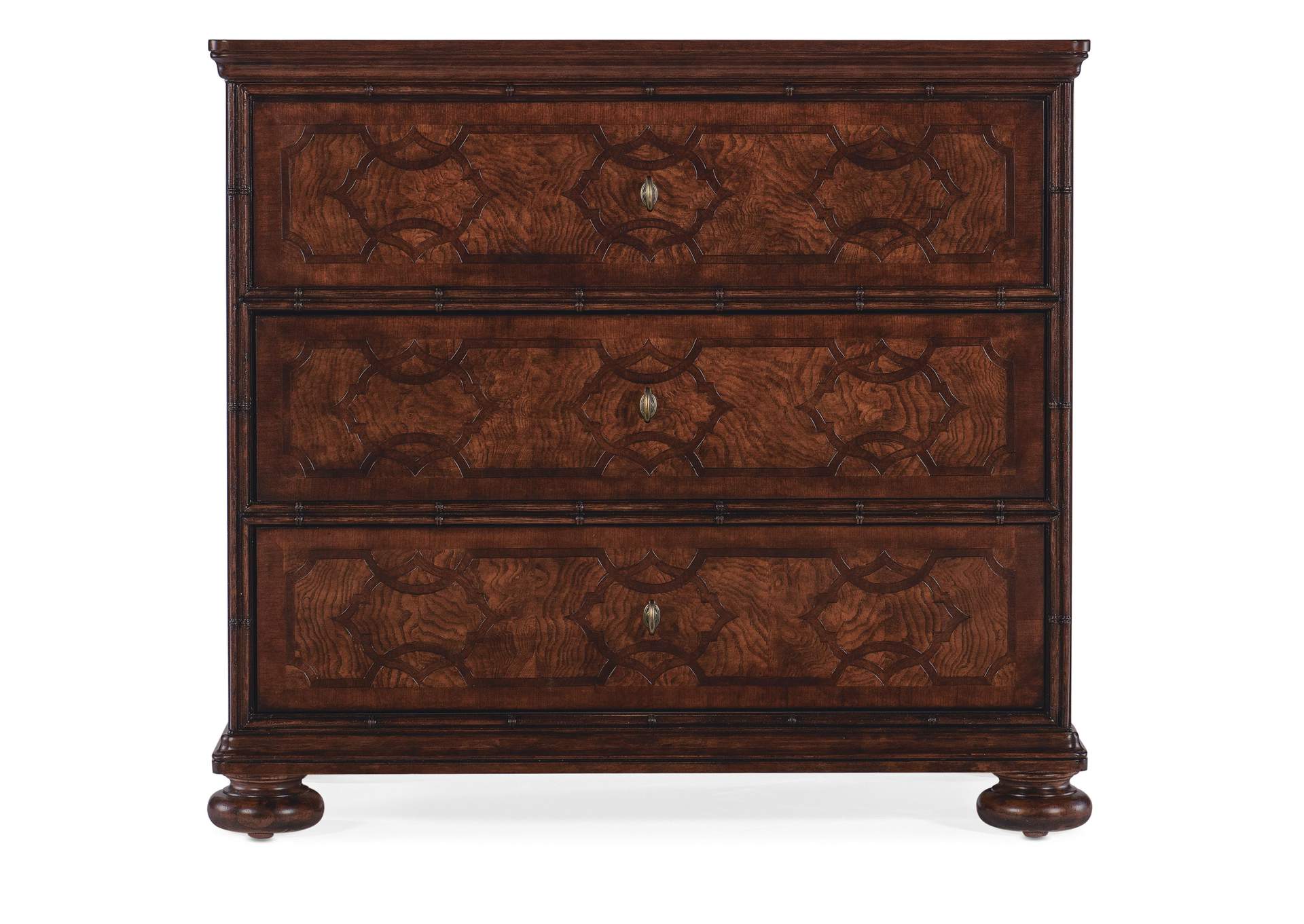 Charleston Three - Drawer Nightstand,Hooker Furniture