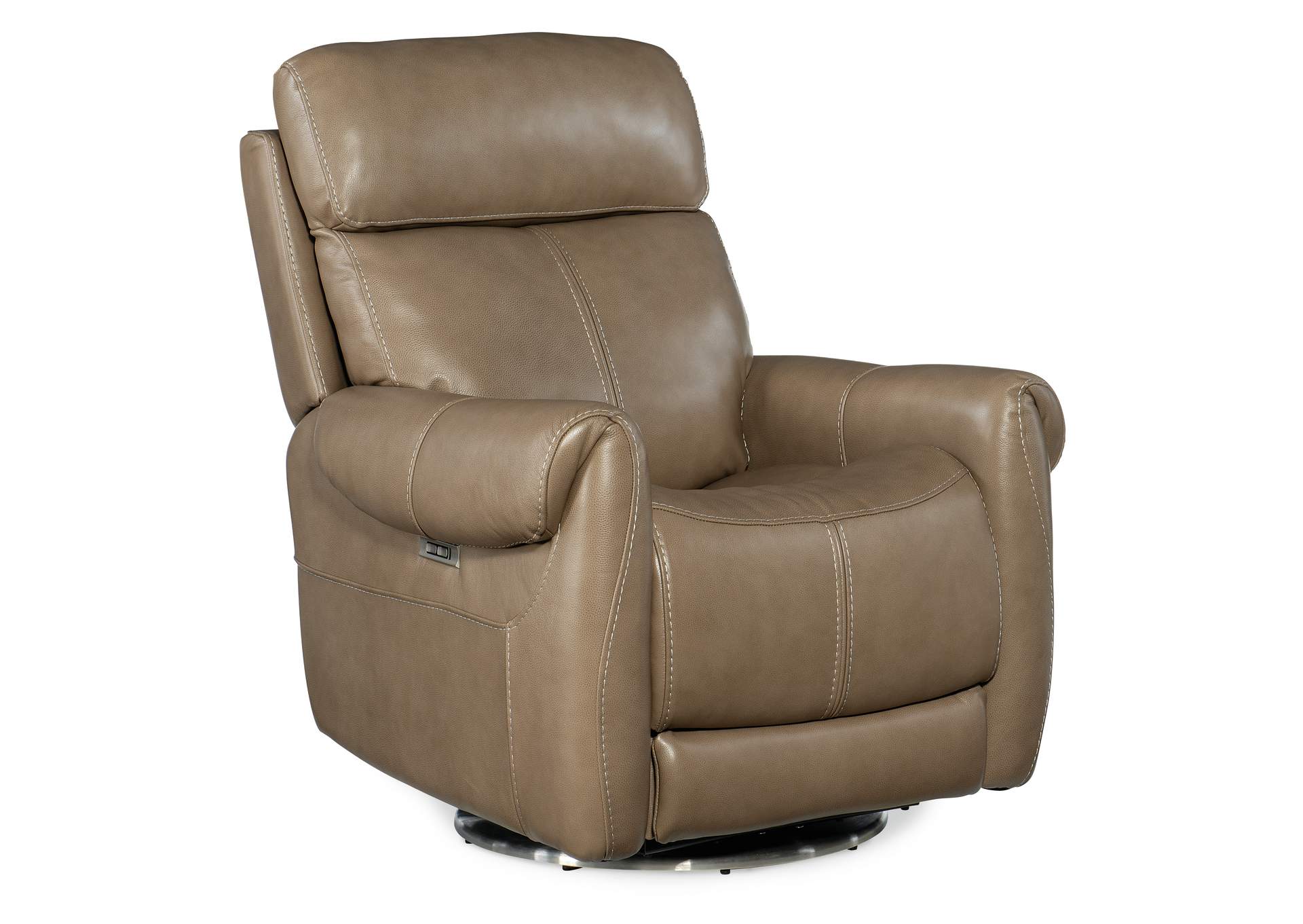 Sterling Swivel Power Recliner With Power Headrest,Hooker Furniture