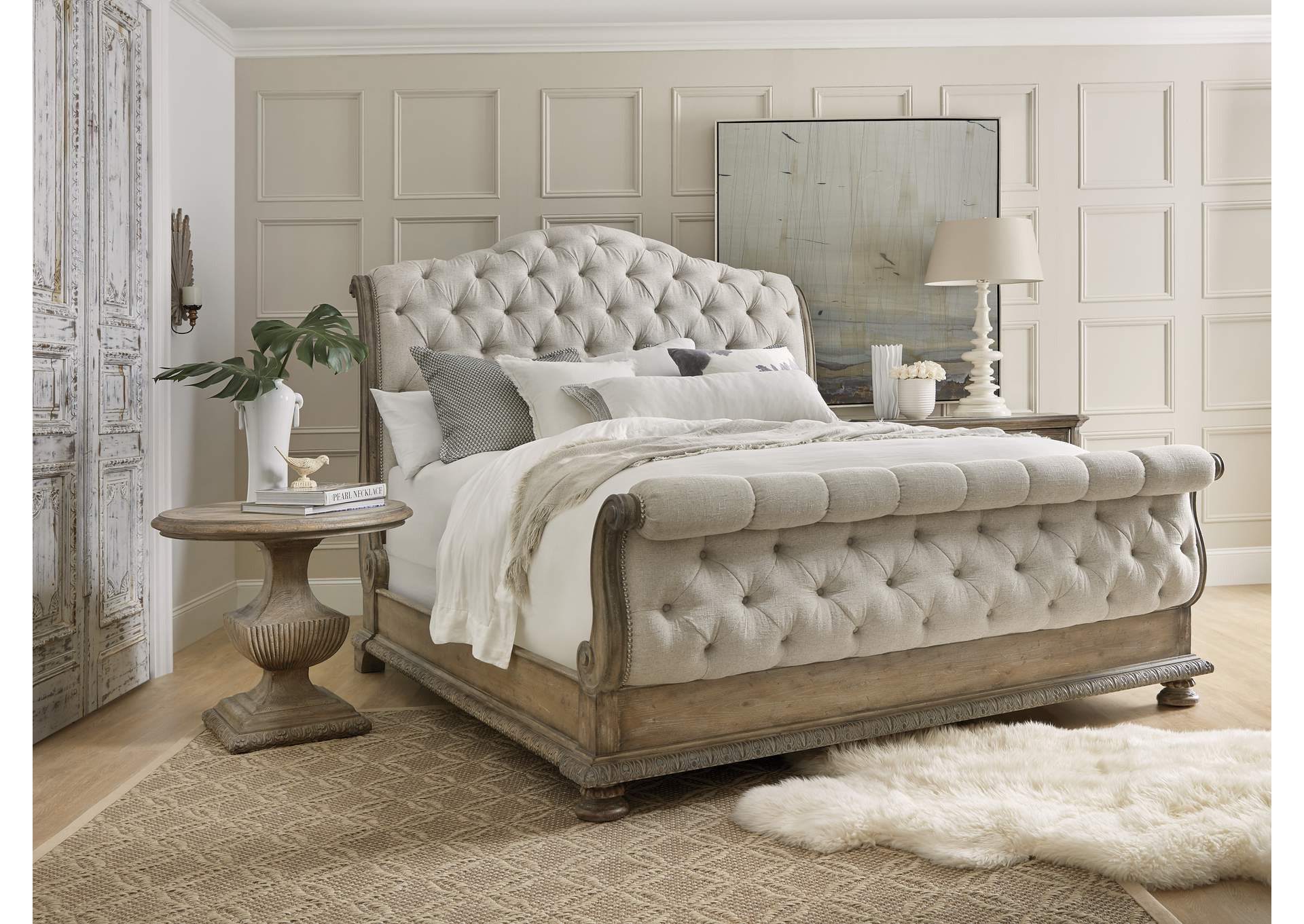 Castella California King Tufted Bed,Hooker Furniture