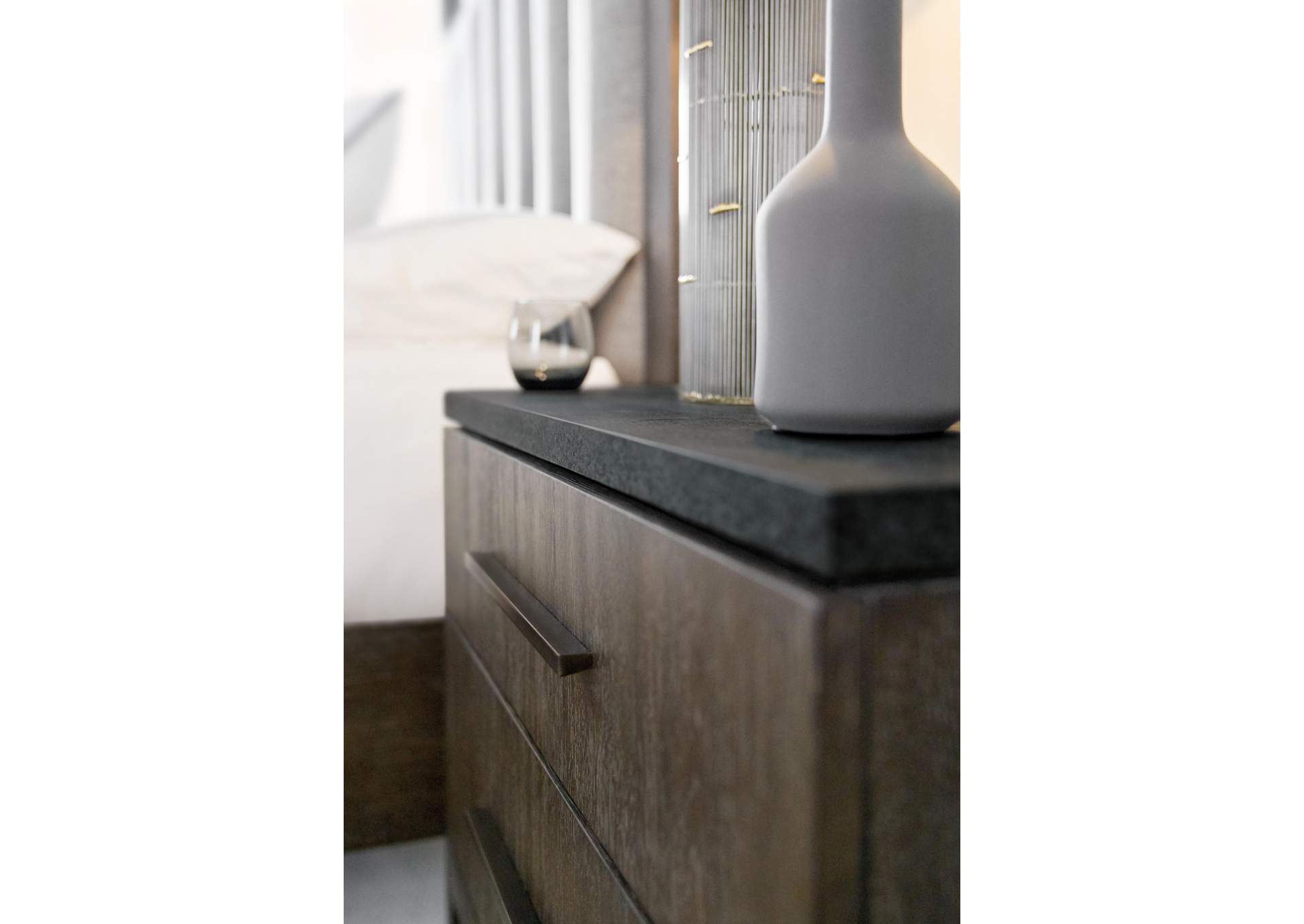 Miramar Aventura San Marcos Stone Top Nightstand,Hooker Furniture