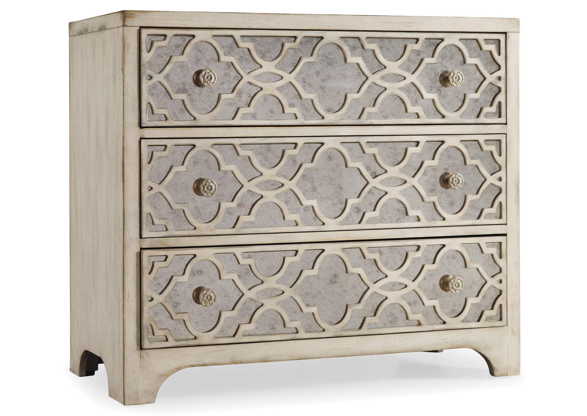 Sanctuary Fretwork Chest - Pearl Essence,Hooker Furniture