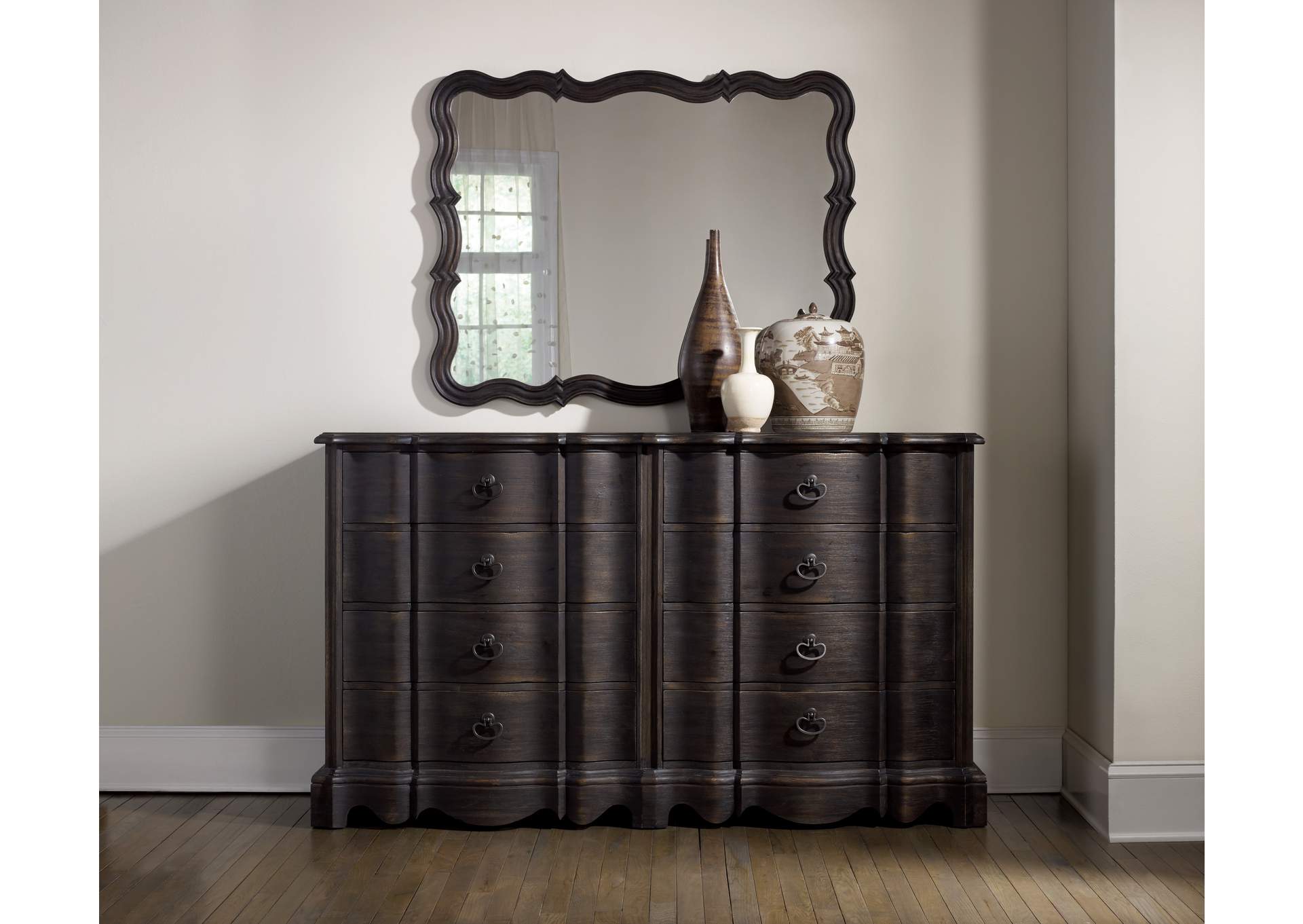 Corsica Dark Eight Drawer Dresser,Hooker Furniture