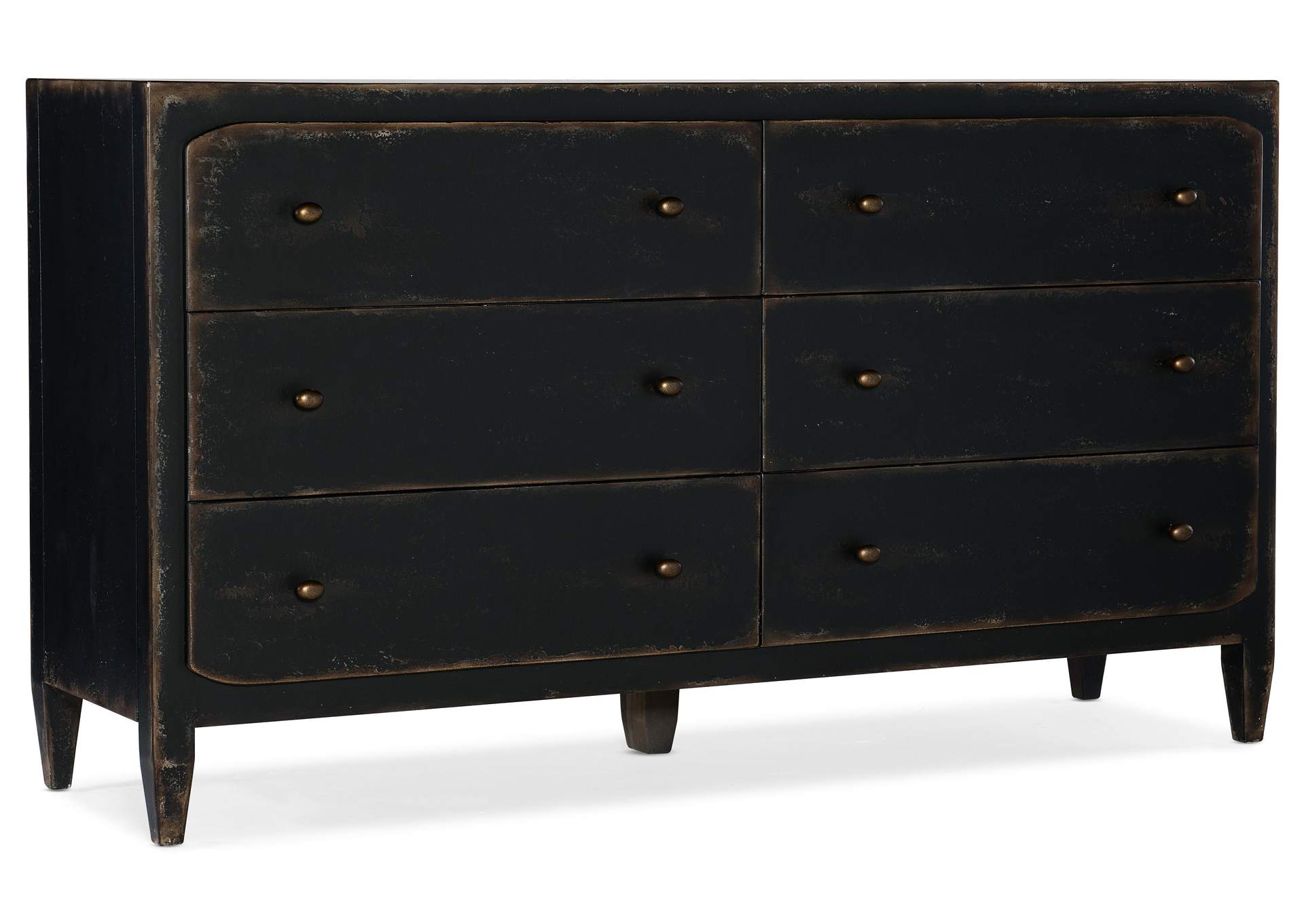 Ciao Bella Six - Drawer Dresser - Black,Hooker Furniture