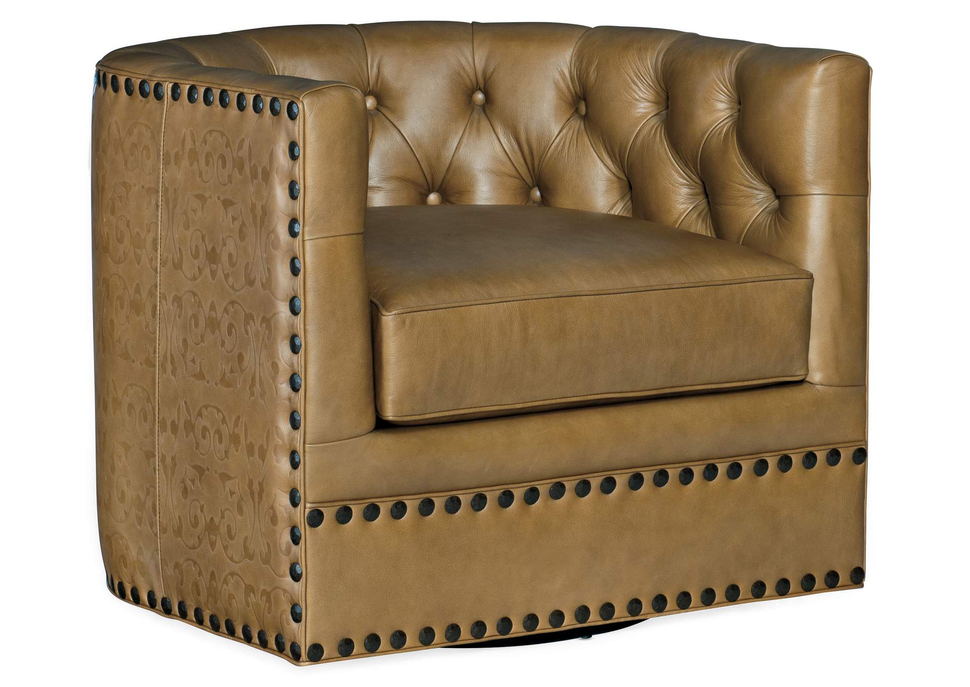 Lennox Tufted Swivel Chair,Hooker Furniture