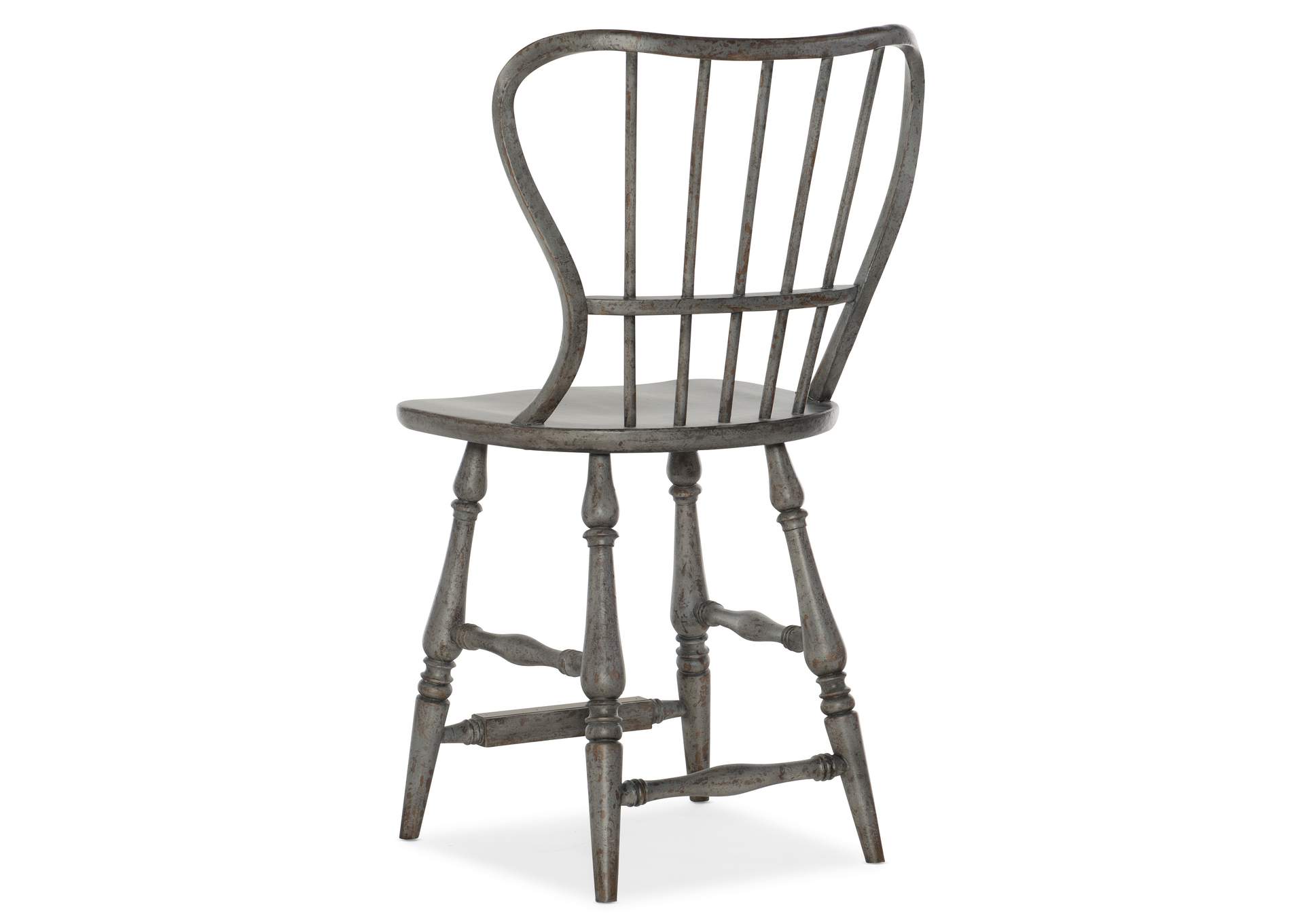 Ciao Bella Spindle Back Counter Stool - Speckled Gray,Hooker Furniture