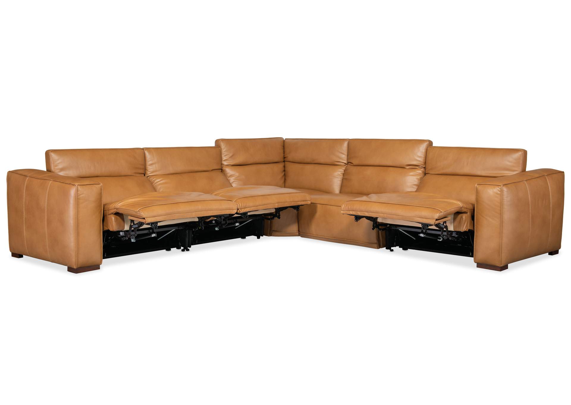 Fresco 5 Seat Sectional 3 - Pwr,Hooker Furniture