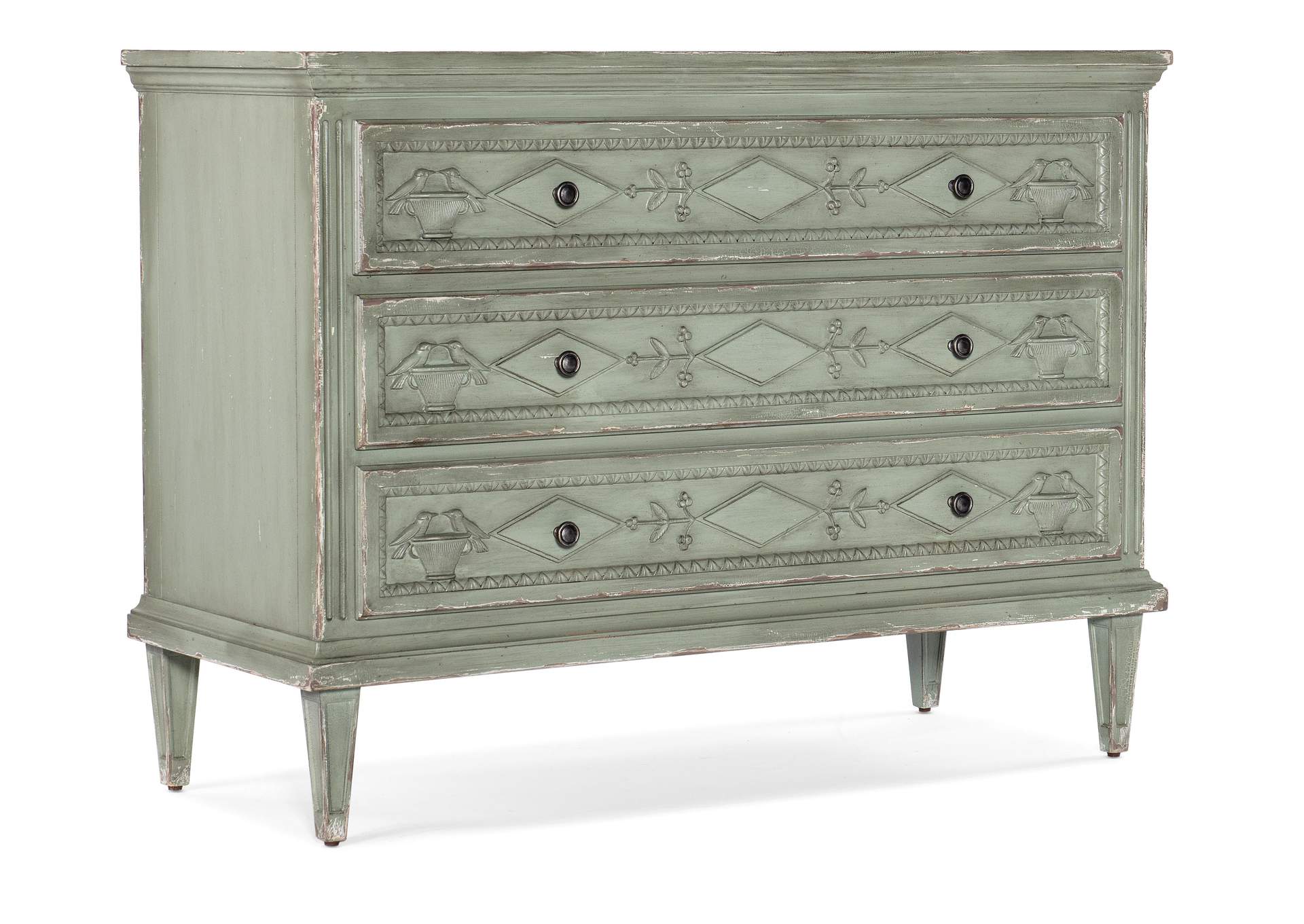 Charleston Three - Drawer Accent Chest,Hooker Furniture