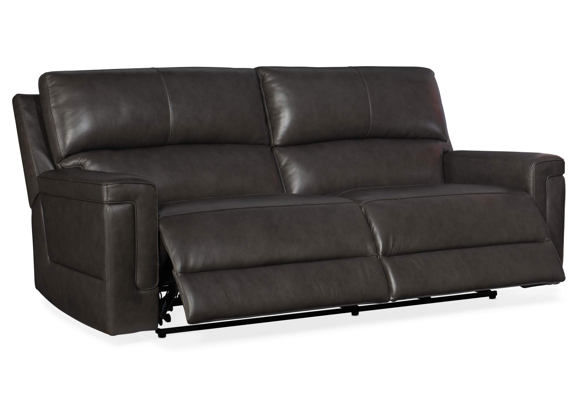 Gable Leather PWR 2 over 2 Sofa w/ PWR Headrest,Hooker Furniture