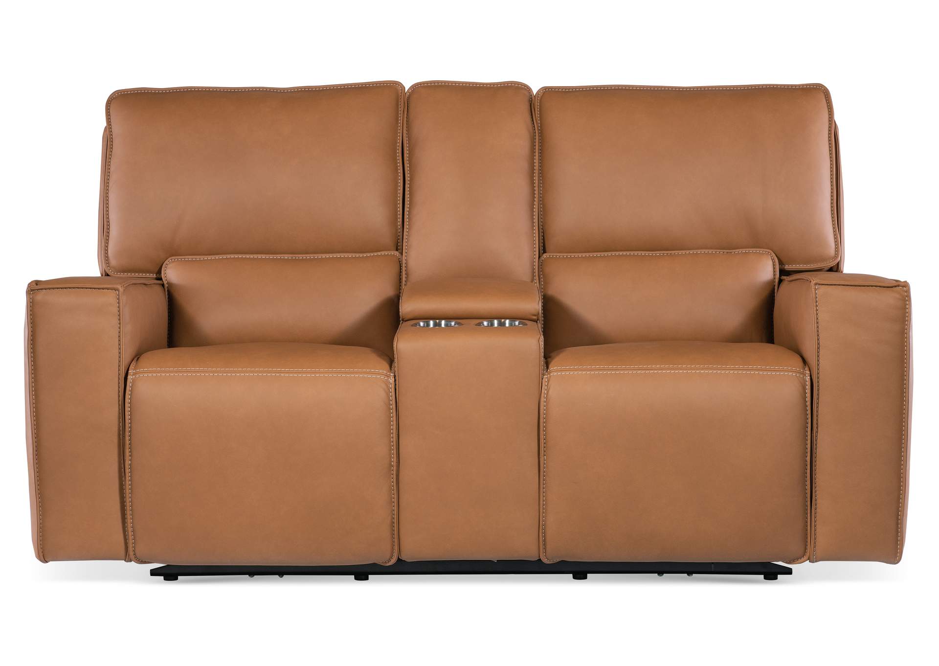 Miles Zero Gravity Power Console Loveseat W - Power Headrest,Hooker Furniture