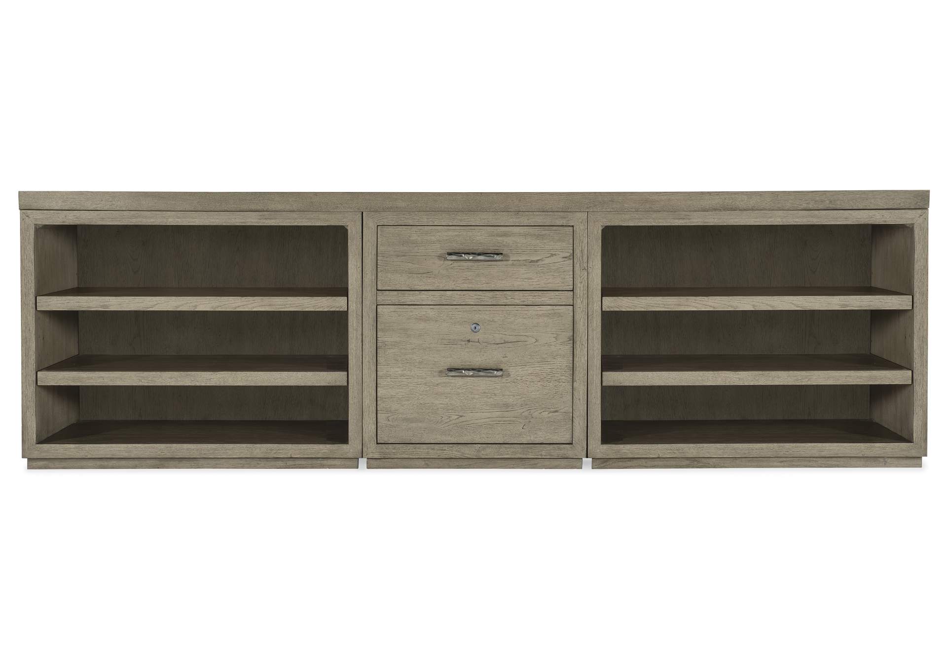 Linville Falls 96" Credenza With File and Two Open Desk Cabinets Credenza,Hooker Furniture