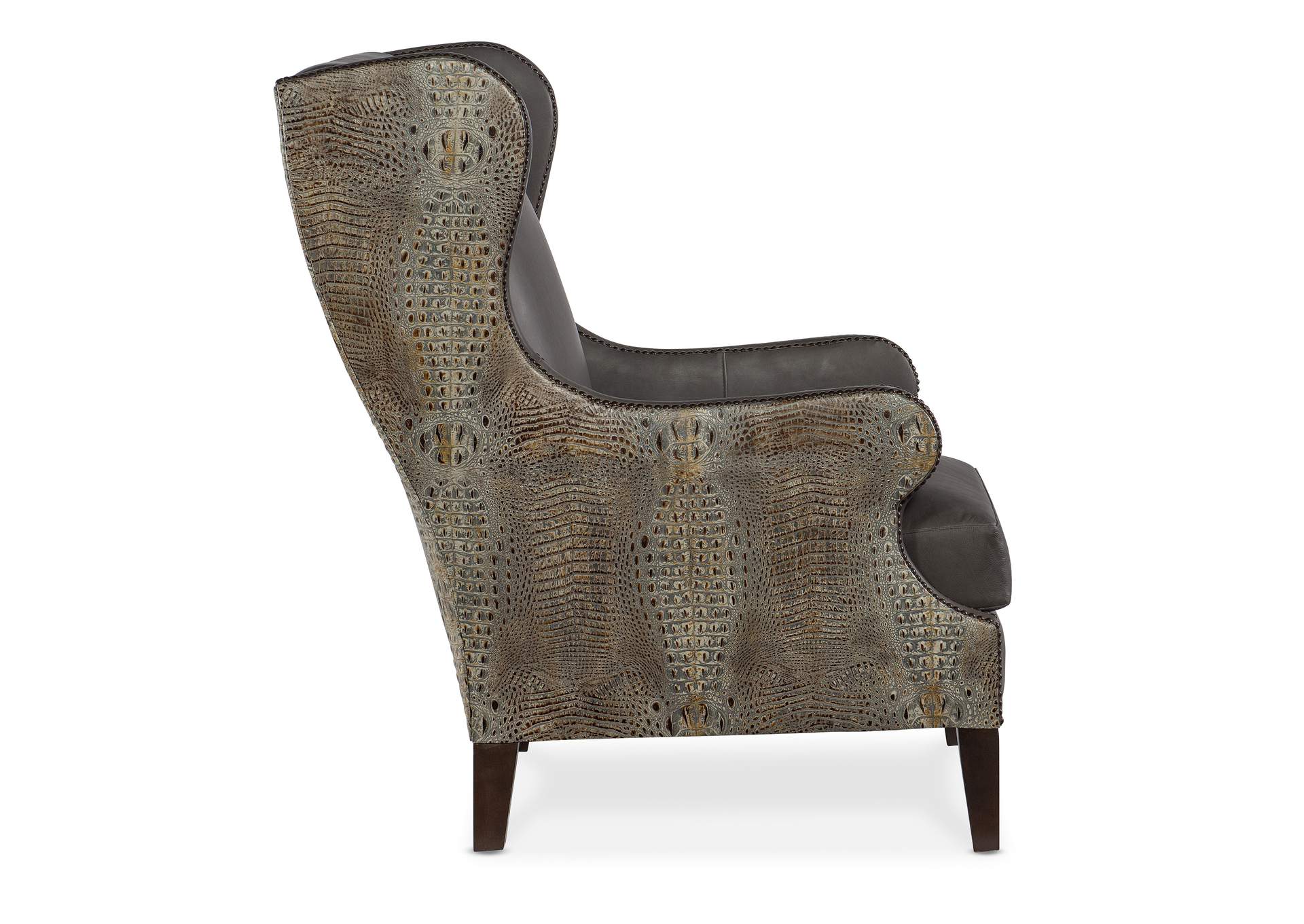 Club Chair W - Faux Croc,Hooker Furniture
