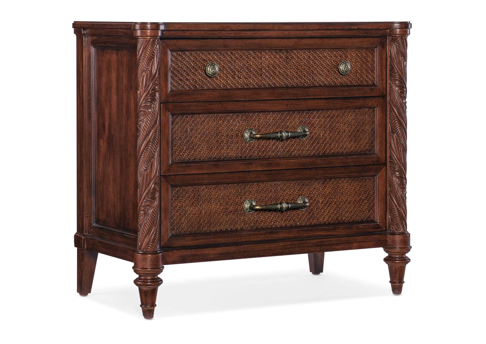 Charleston Three - Drawer Nightstand,Hooker Furniture