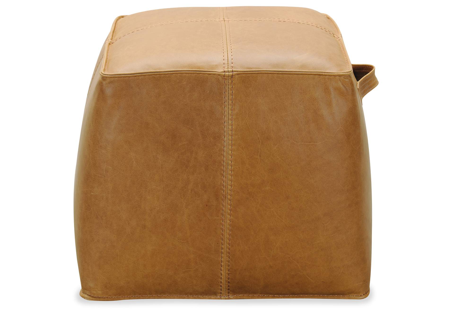 Dizzy Small Leather Ottoman,Hooker Furniture