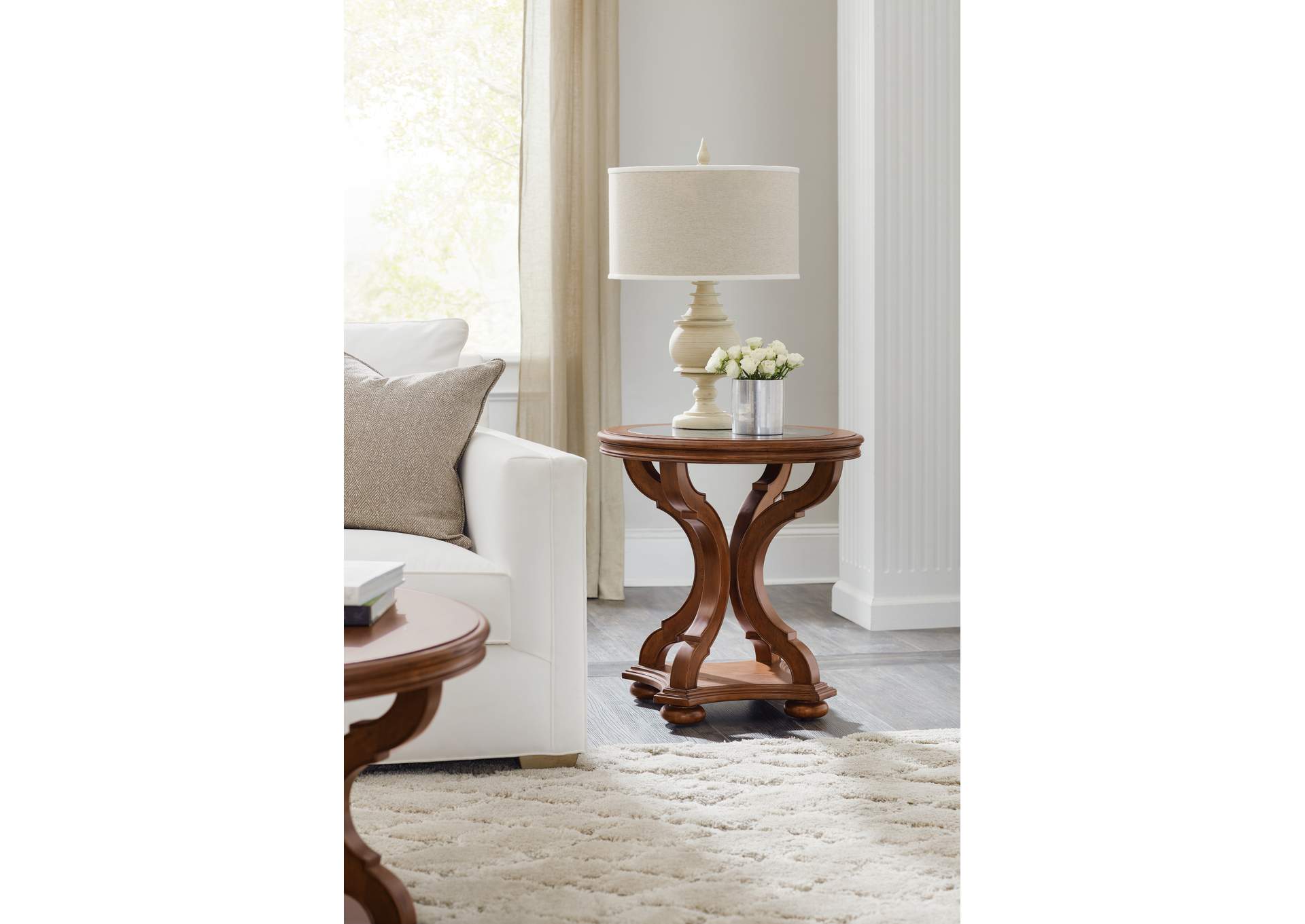 Archivist Round End Table,Hooker Furniture