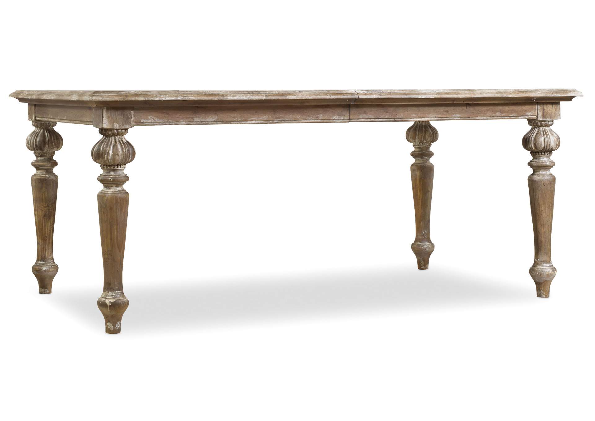 Chatelet Rectangle Leg Dining Table With Two 18'' Leaves
