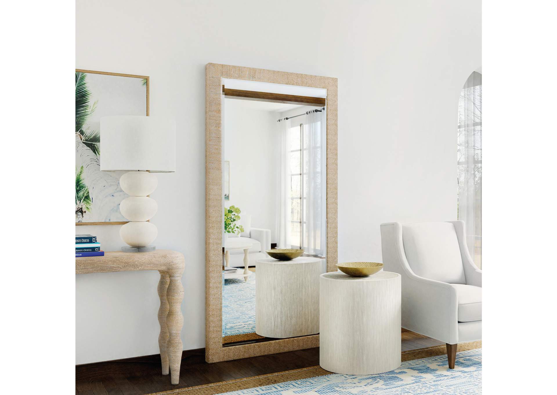 Serenity Sandpiper Floor Mirror,Hooker Furniture