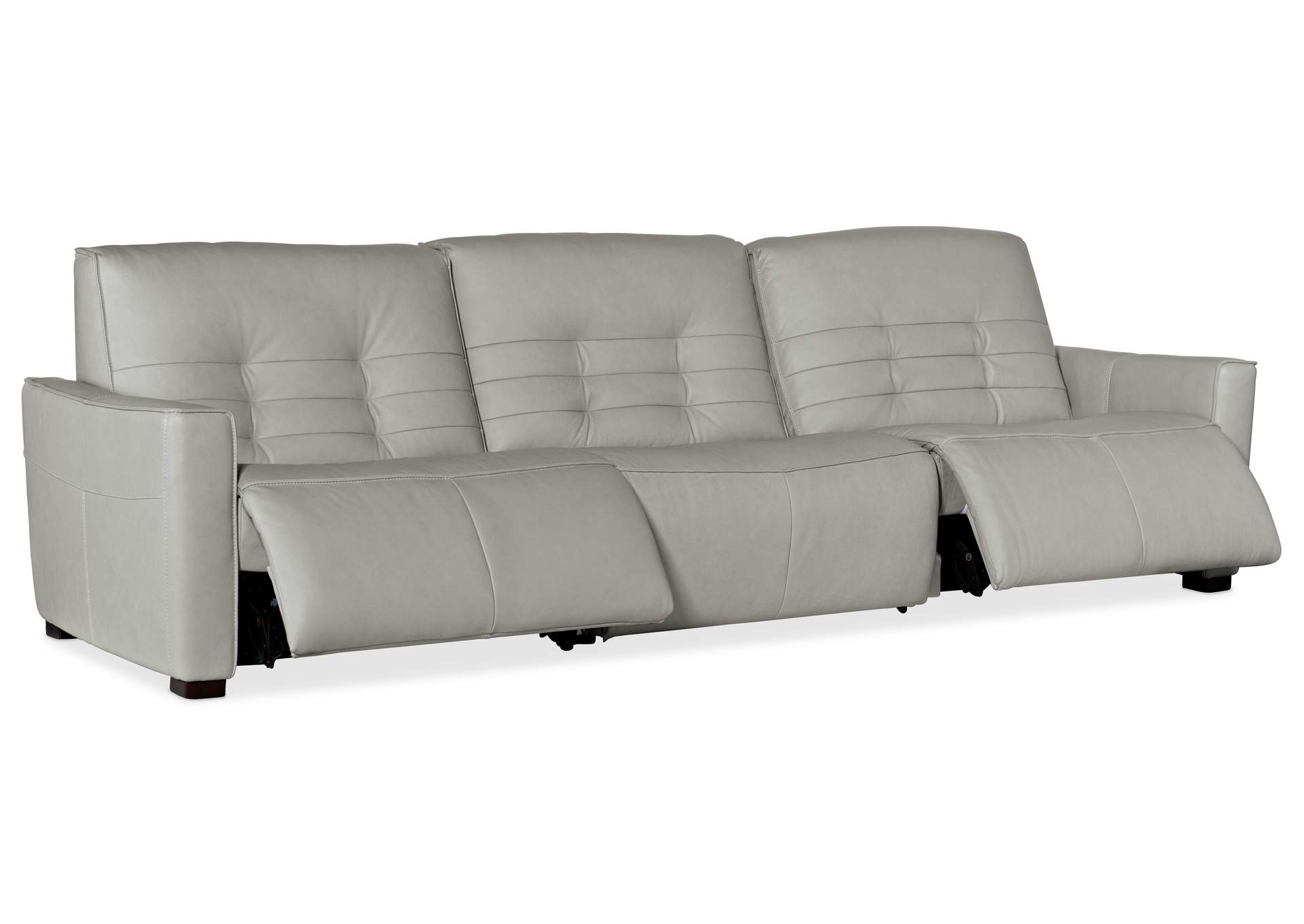Reaux Power Recline Sofa W - 3 Power Recliners,Hooker Furniture