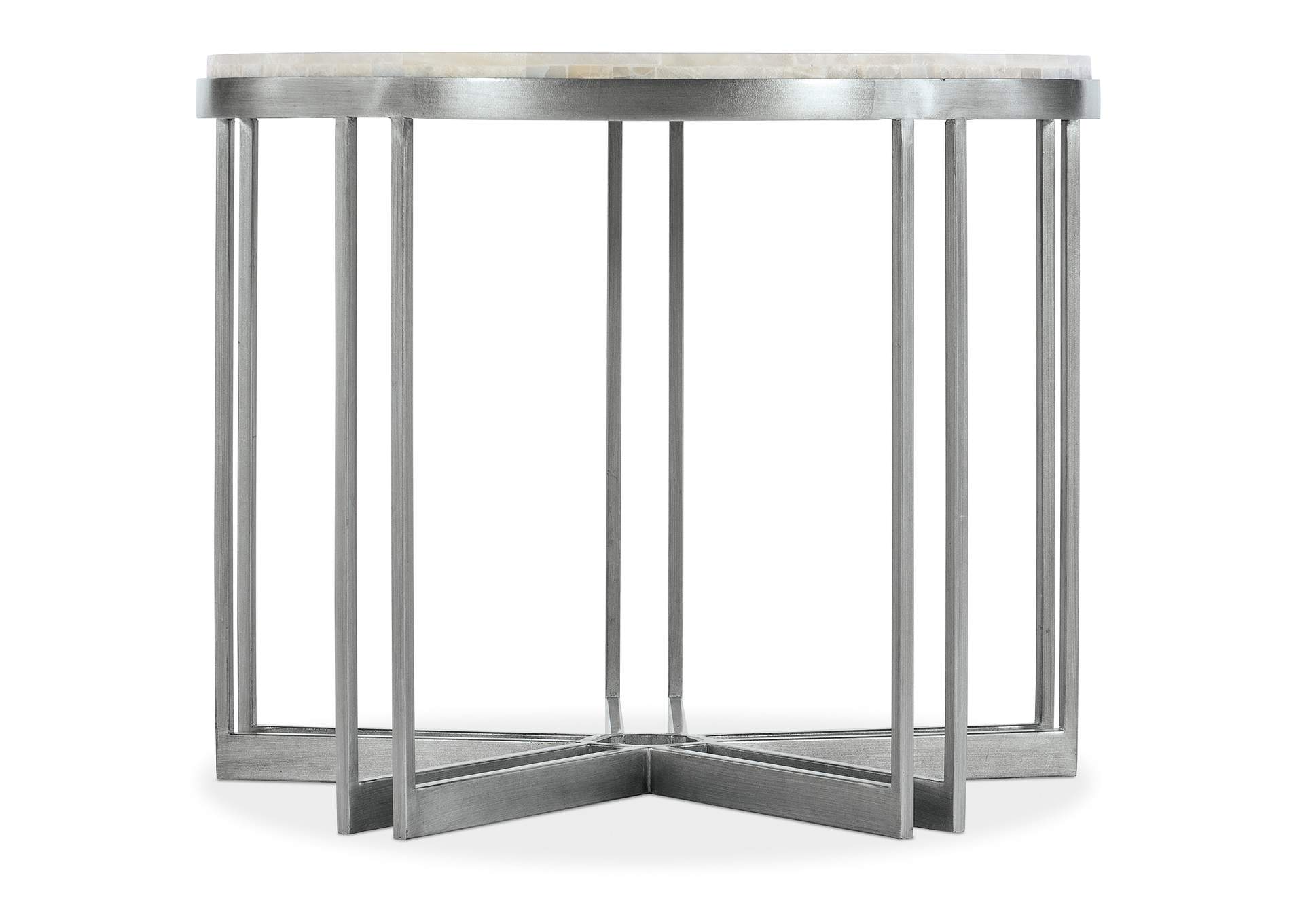 Melange Marin Round Lamp Table,Hooker Furniture