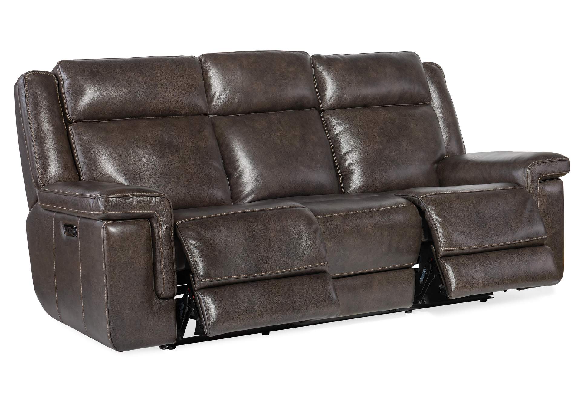 Montel Lay Flat Power Sofa With Power Headrest & Lumbar,Hooker Furniture