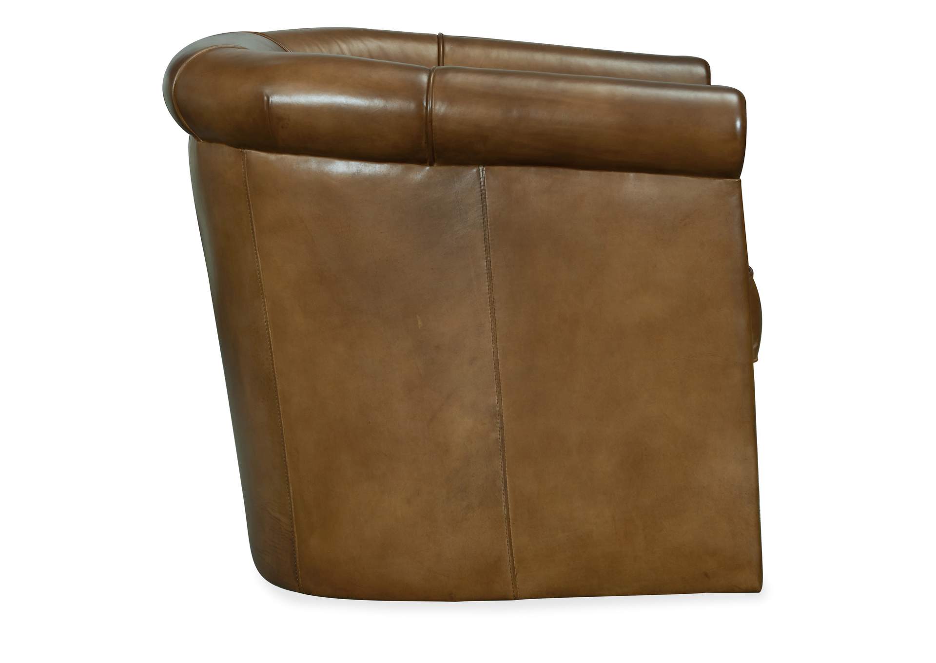 Axton Swivel Leather Club Chair,Hooker Furniture