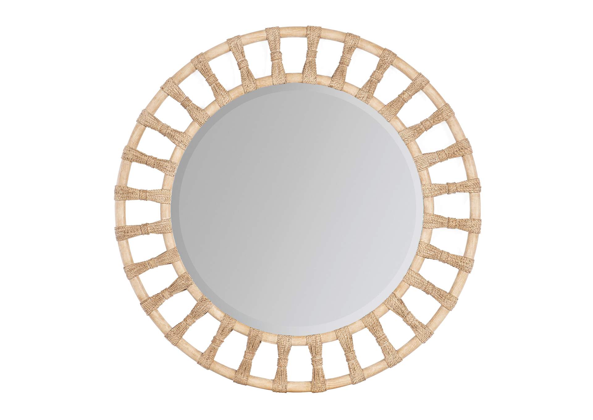 Retreat Pole Rattan Accent Mirror,Hooker Furniture