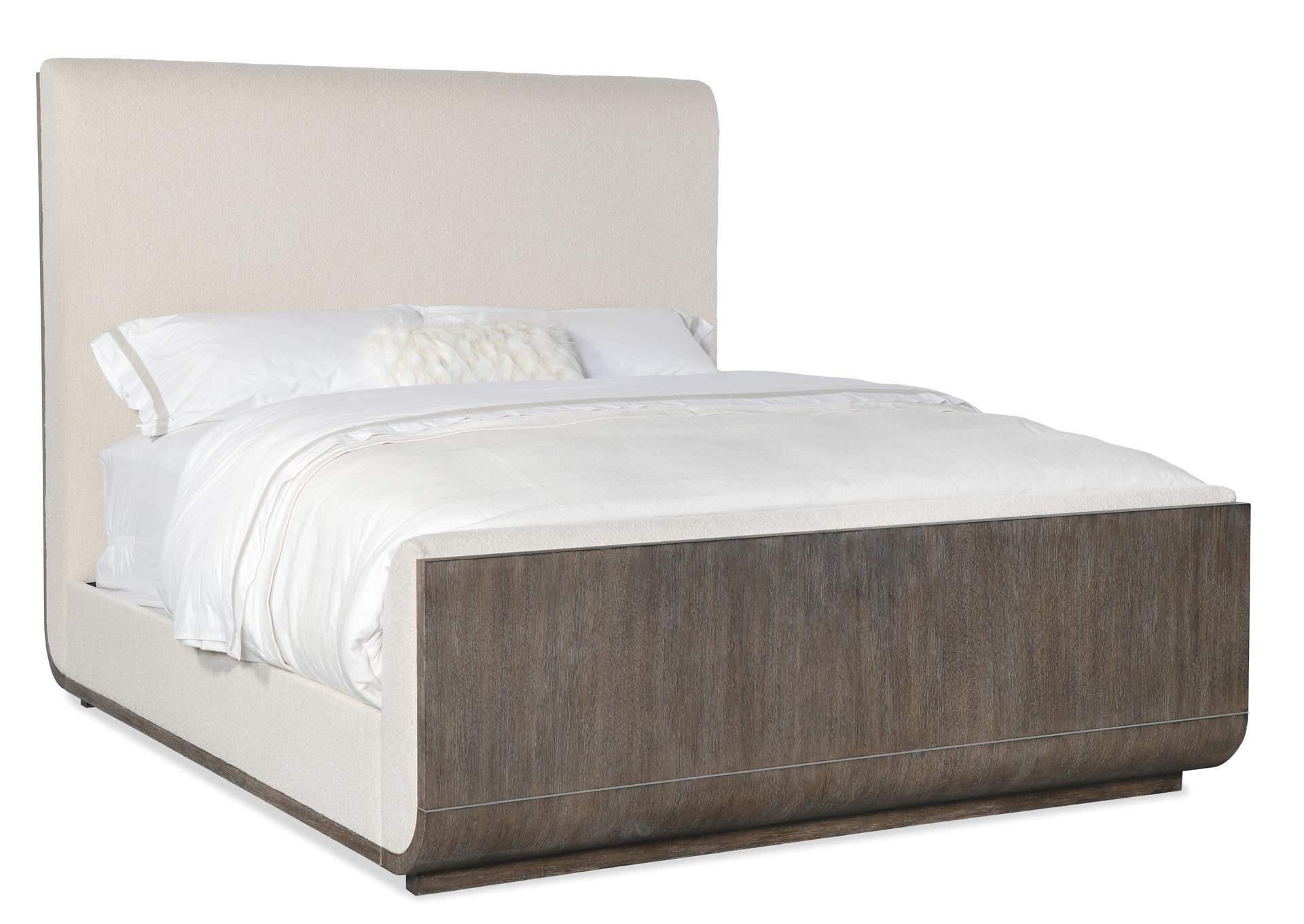 Modern Mood California King Upholstered Panel Bed,Hooker Furniture