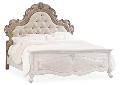 Image for Chatelet Cultured Pearl Queen Upholstered Panel Headboard