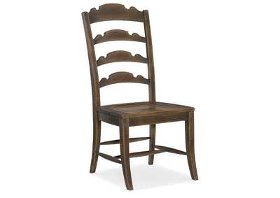 Hill Country Twin Sisters Ladderback Side Chair - 2 per carton/price ea,Hooker Furniture