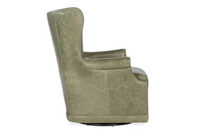 Mai Wing Swivel Club Chair,Hooker Furniture