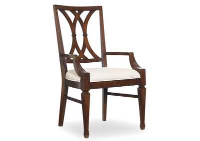 Palisade Splat Back Arm Chair - 2 per carton/price ea,Hooker Furniture